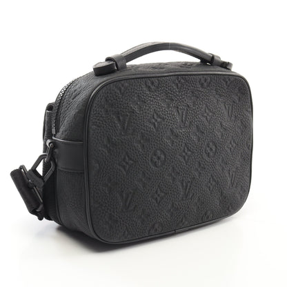 Sロック メッセンジャー モノグラム ハンドバッグ レザー ブラック ルイヴィトン バッグ LOUIS VUITTON