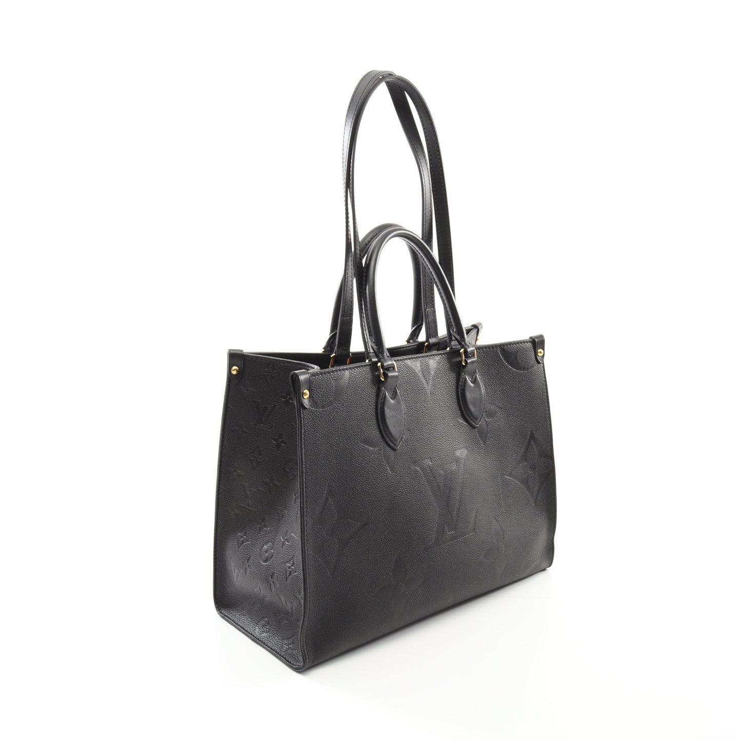 オンザゴーMM モノグラムアンプラント ノワール ショルダーバッグ トートバッグ レザー ブラック 2WAY ルイヴィトン バッグ LOUIS VUITTON