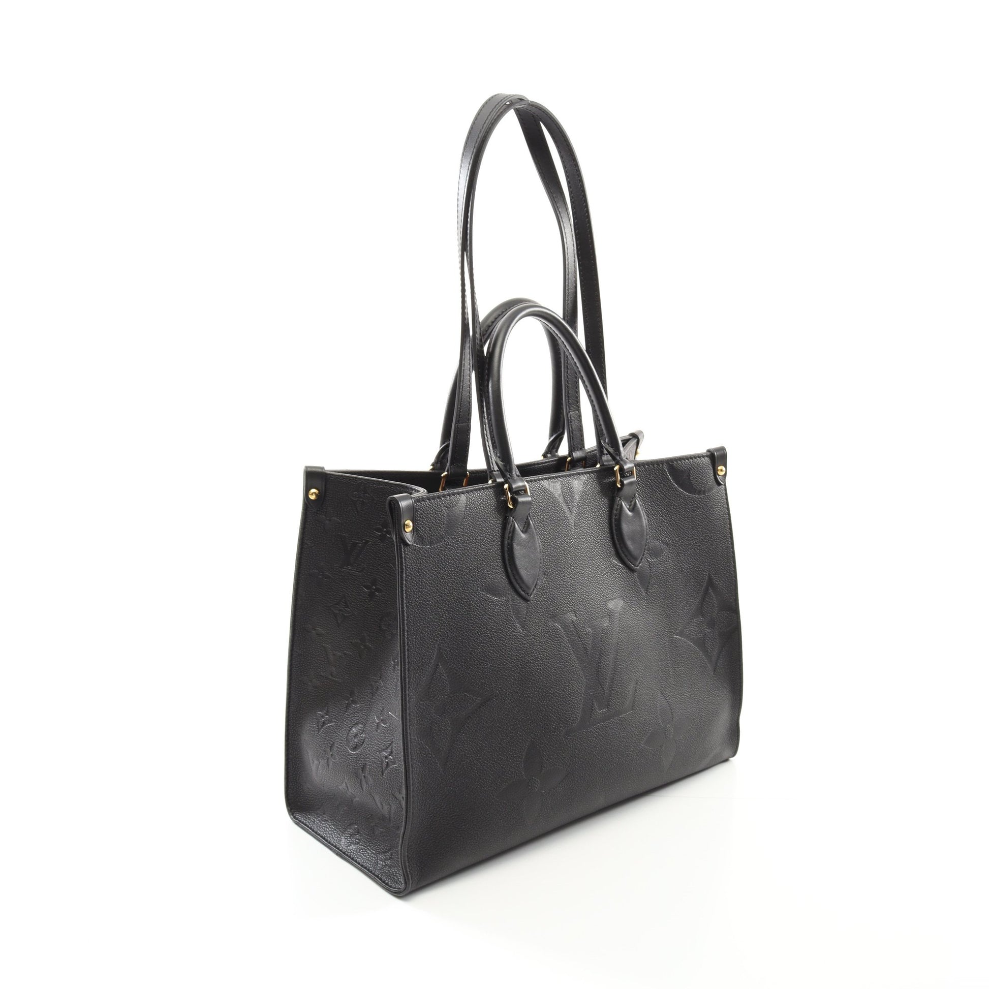 オンザゴーMM モノグラムアンプラント ノワール ショルダーバッグ トートバッグ レザー ブラック 2WAY ルイヴィトン バッグ LOUIS VUITTON
