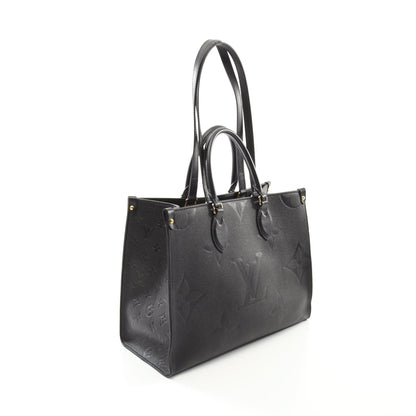 オンザゴーMM モノグラムアンプラント ノワール ショルダーバッグ トートバッグ レザー ブラック 2WAY ルイヴィトン バッグ LOUIS VUITTON