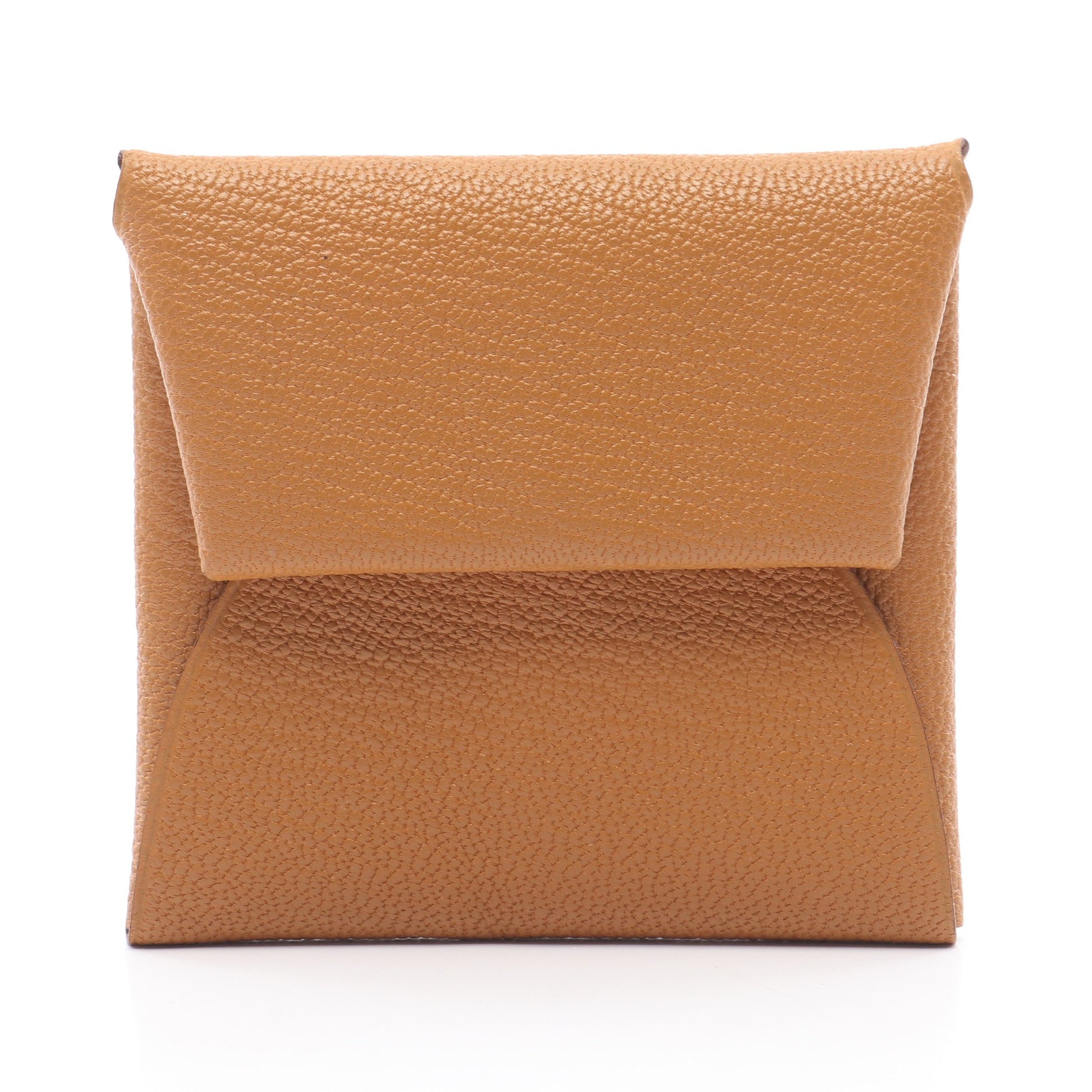 バスティア セサミ コインケース シェーブル ライトブラウン シルバー  