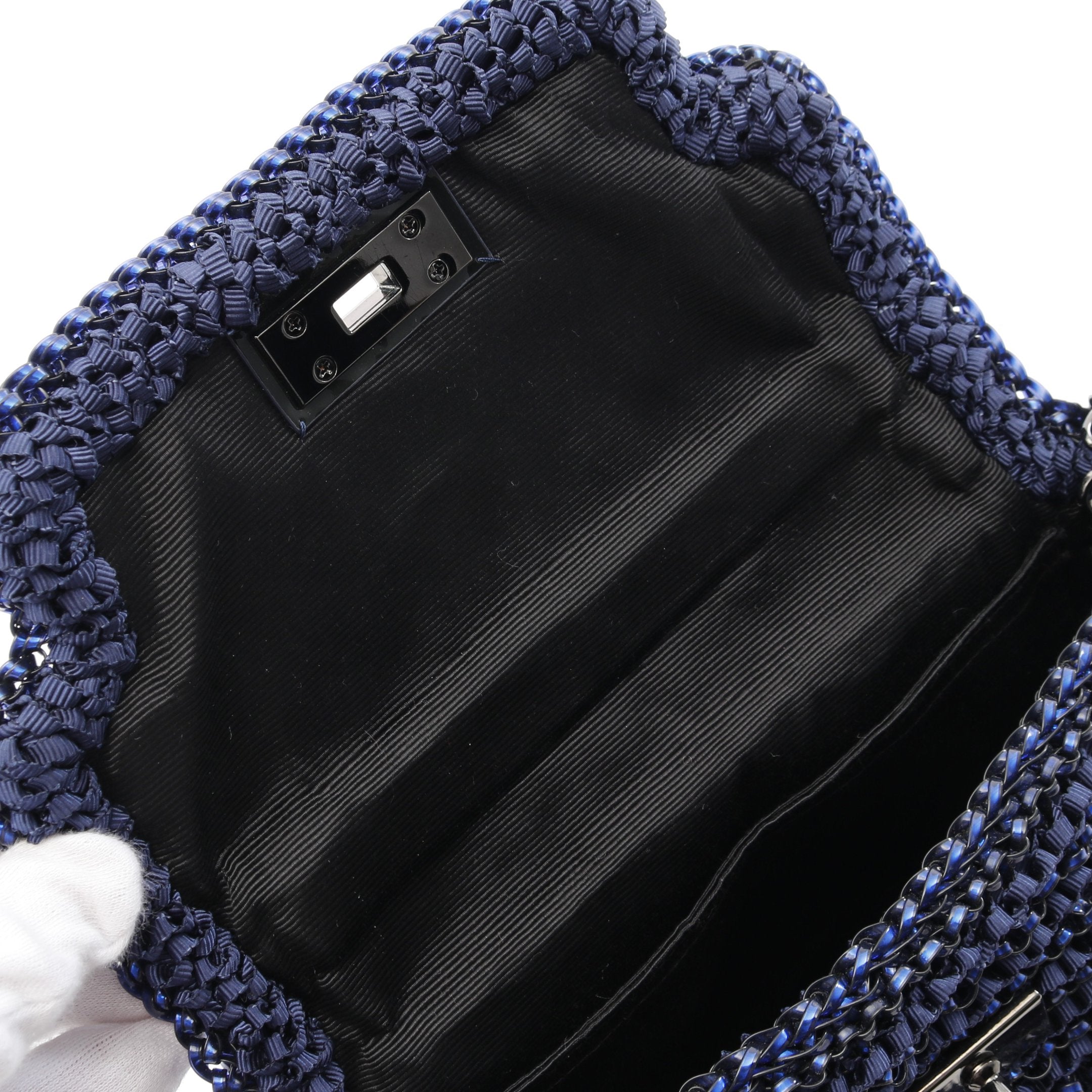 ケイト ミディアム ハンドバッグ PVC ファブリック エナメルレザー