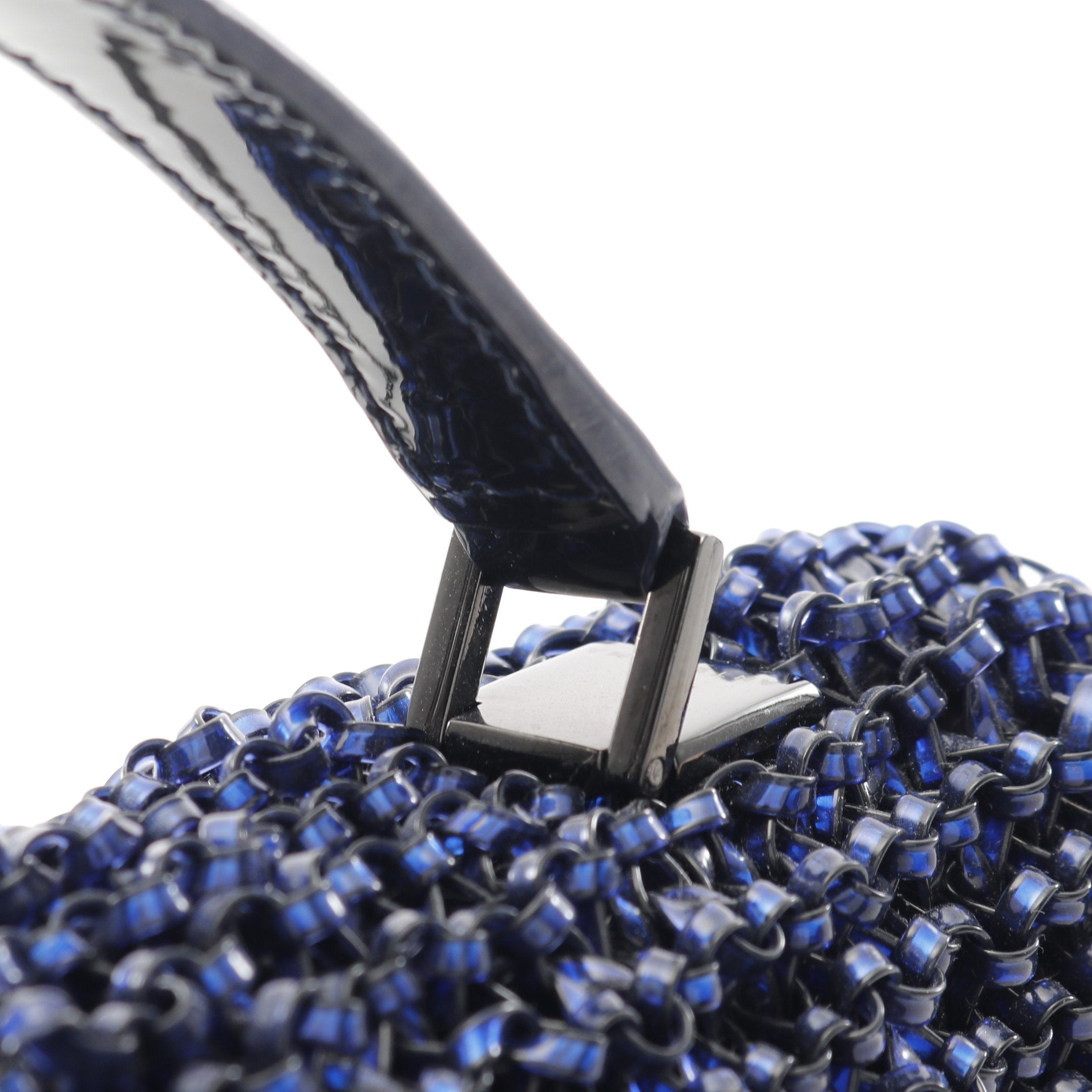 ケイト ミディアム ハンドバッグ PVC ファブリック エナメルレザー