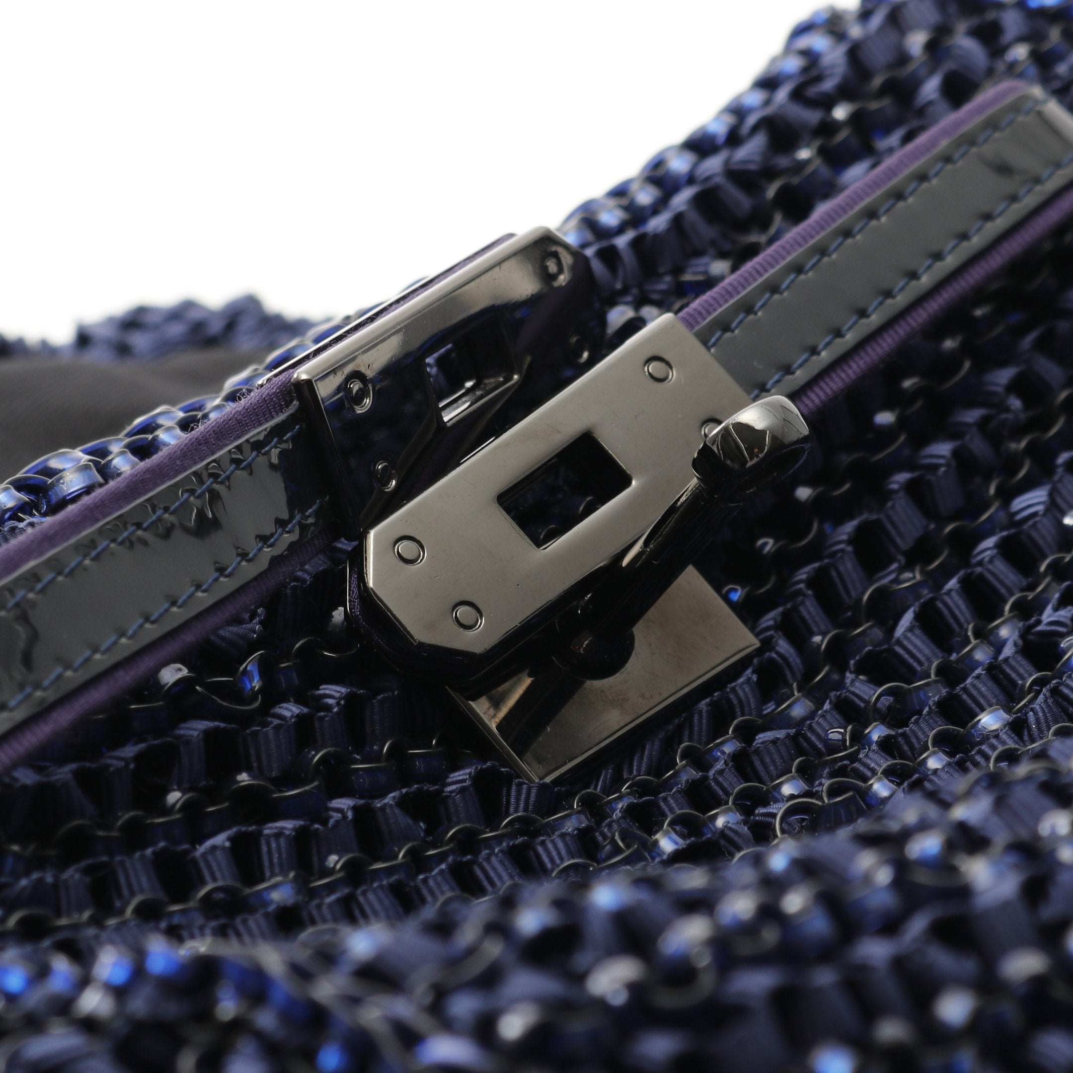 ケイト ミディアム ハンドバッグ PVC ファブリック エナメルレザー