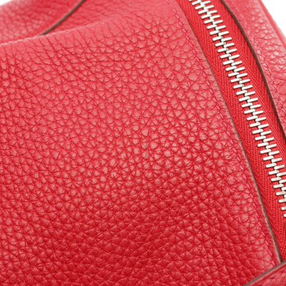 リンディ30 ショルダーバッグ トリヨンクレマンス レッド シルバー金具 A刻印 エルメス バッグ HERMES