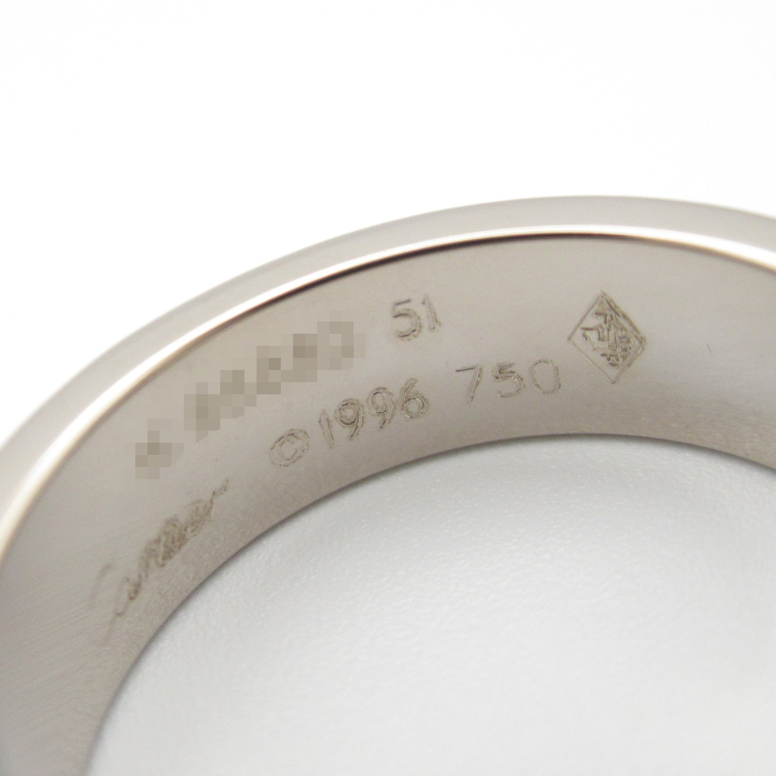 ラブリング リング 指輪 K18WG（ホワイトゴールド） シルバー  