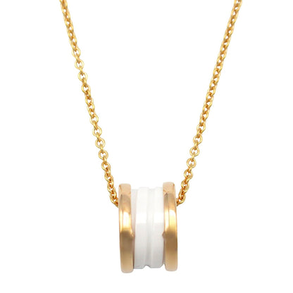 B-zero1 ネックレス セラミック ネックレス K18PG（ピンクゴールド） セラミック ホワイト ブルガリ アクセサリー BVLGARI