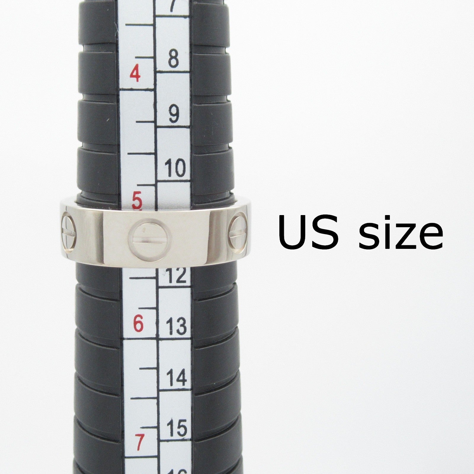 カルティエ　ゴールドシルバー二重リング ラブリング リング 指輪 K18WG（ホワイトゴールド） シルバー