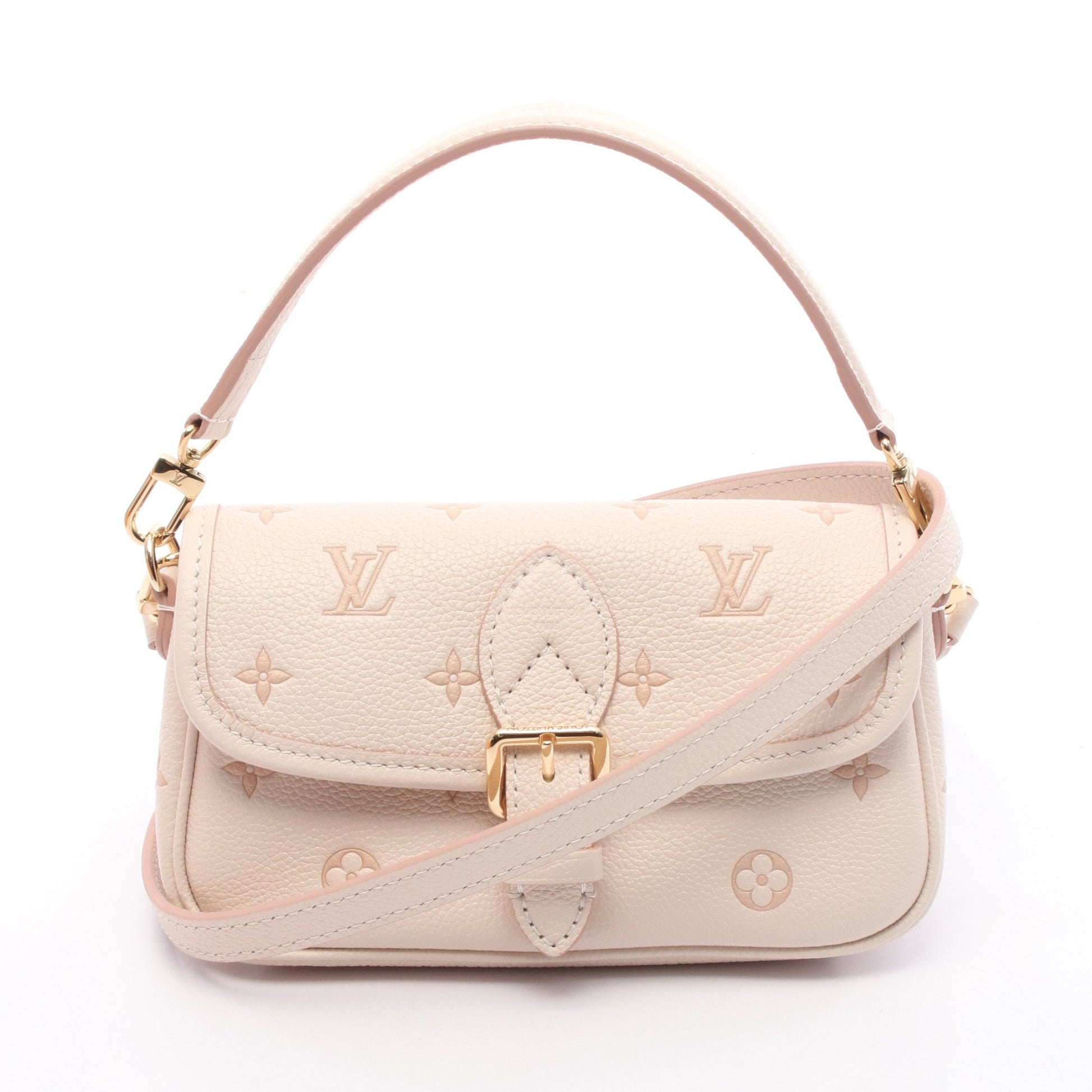 ナノ ディアヌ モノグラムアンプラント バイカラーエデン ハンドバッグ レザー ライトピンク 2WAY ルイヴィトン バッグ LOUIS VUITTON