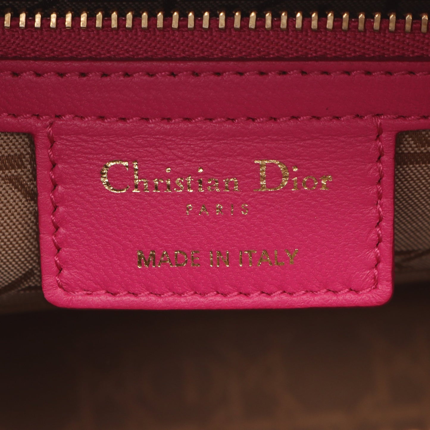レディディオール ラージ ハンドバッグ レザー ピンクパープル 2WAY クリスチャンディオール バッグ Christian Dior
