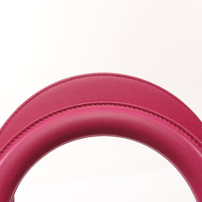 レディディオール ラージ ハンドバッグ レザー ピンクパープル 2WAY クリスチャンディオール バッグ Christian Dior