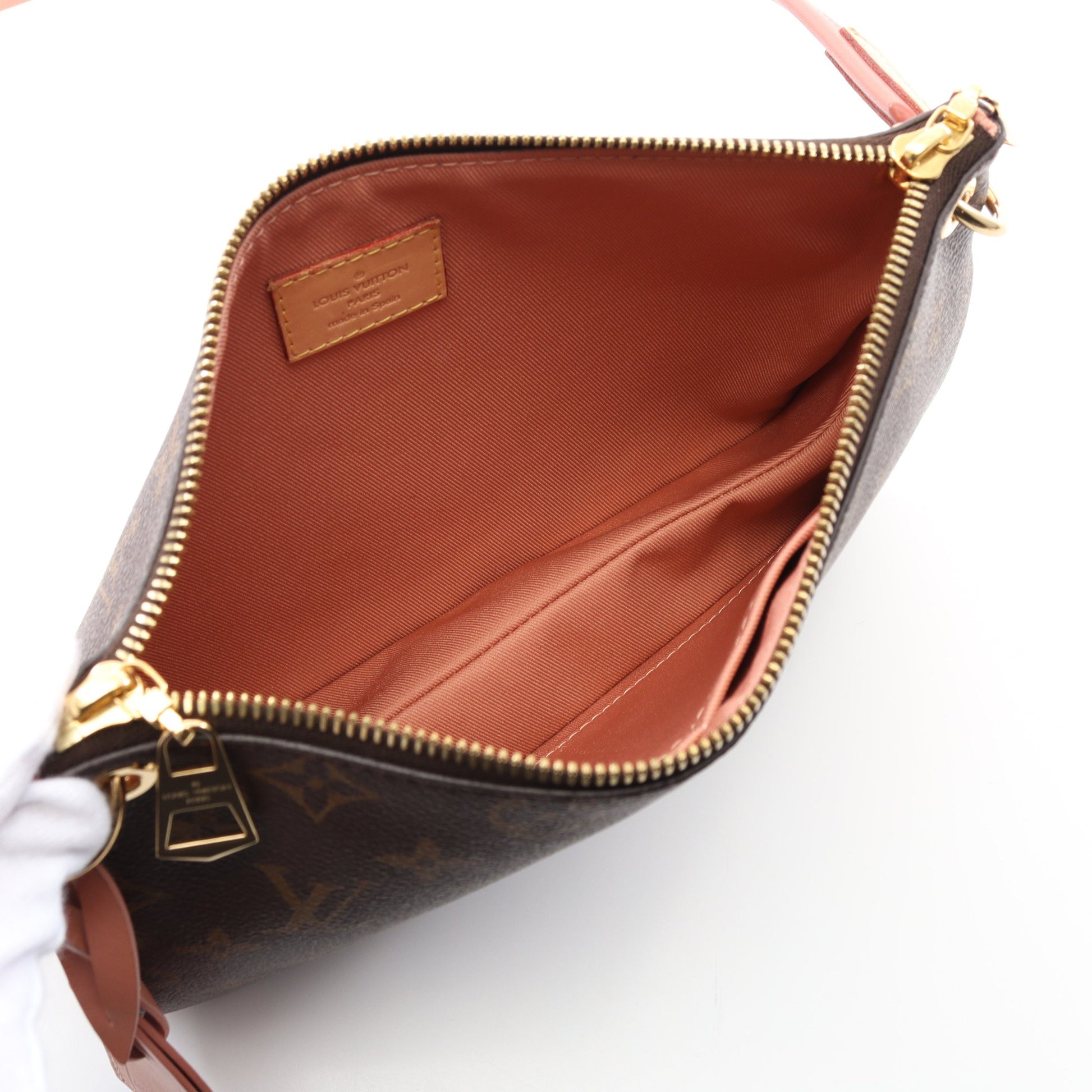 ロレッタ モノグラム ヴィユーローズ ショルダーバッグ PVC レザー ブラウン ピンク ルイヴィトン バッグ LOUIS VUITTON