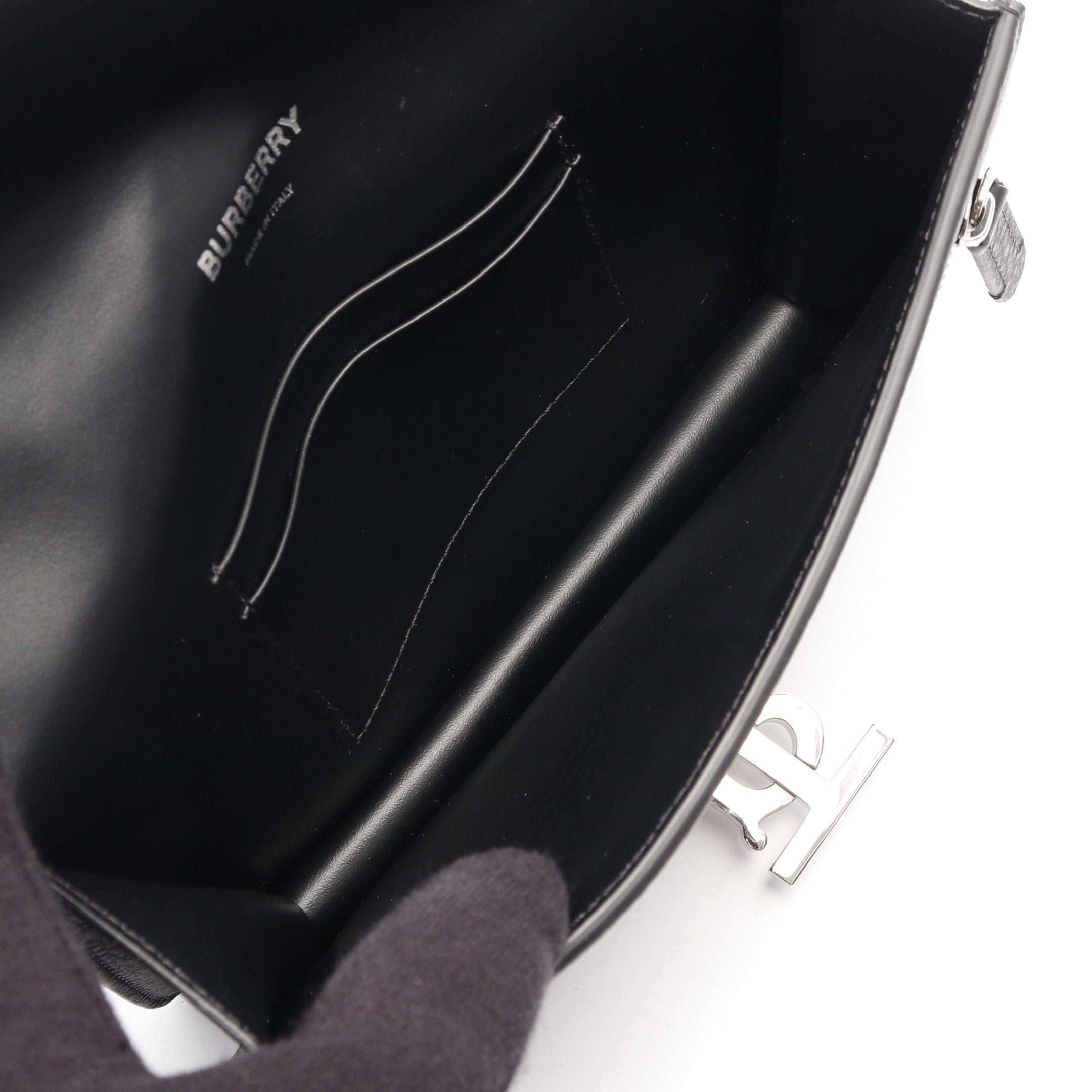 TB ショルダーバッグ レザー ブラック バーバリー – RECLO