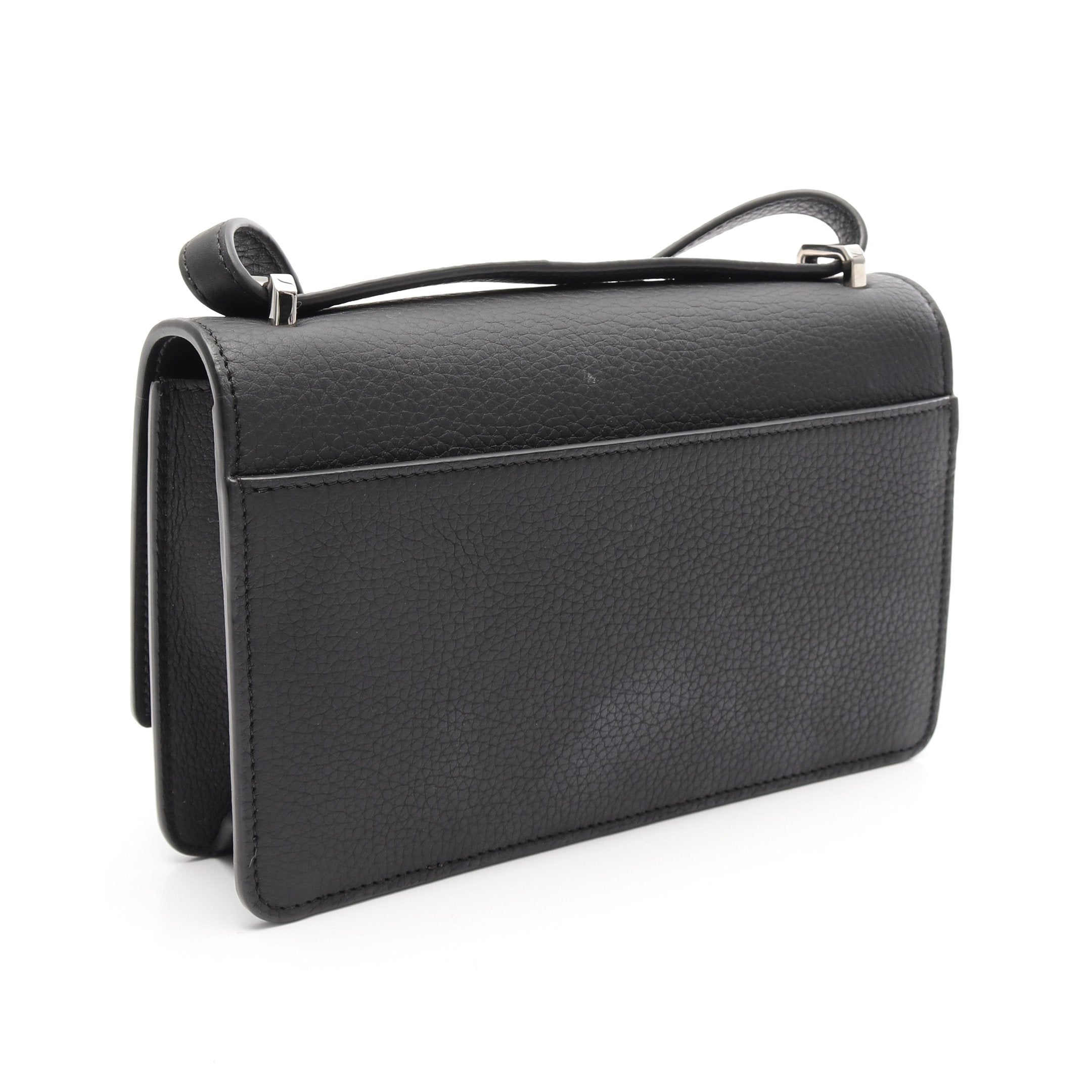 BURBERRY バーバリー ショルダーバッグ ブラック レザー Burberry バーバリー レザーショルダー オールドショルダー