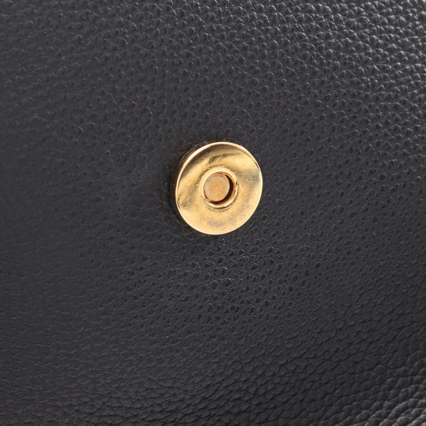 Vロゴ ハンドバッグ レザー ブラック 2WAY ヴェルサーチ バッグ Versace