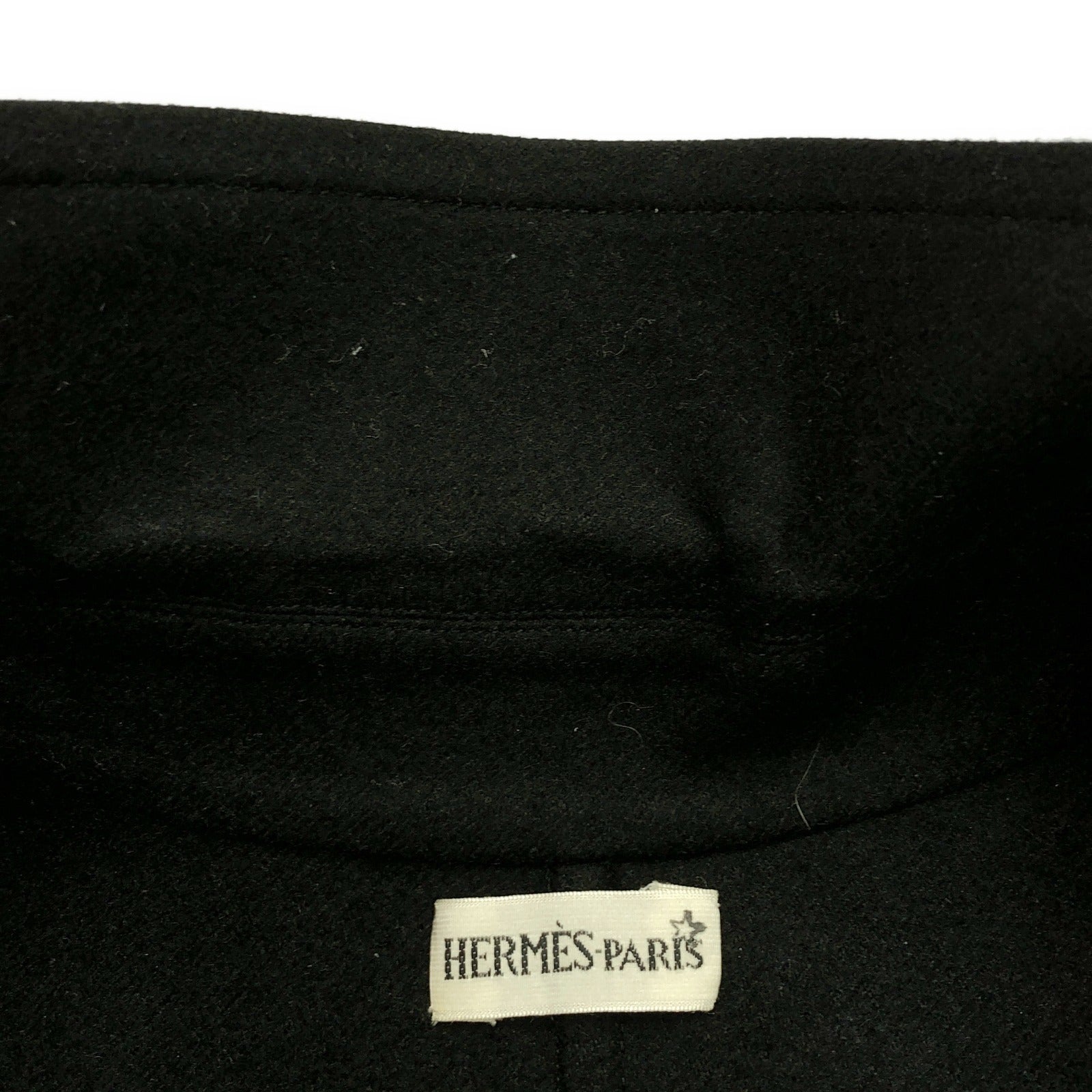 コート コート カシミヤ ブラック エルメス アウター HERMES