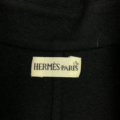 コート コート カシミヤ ブラック エルメス アウター HERMES