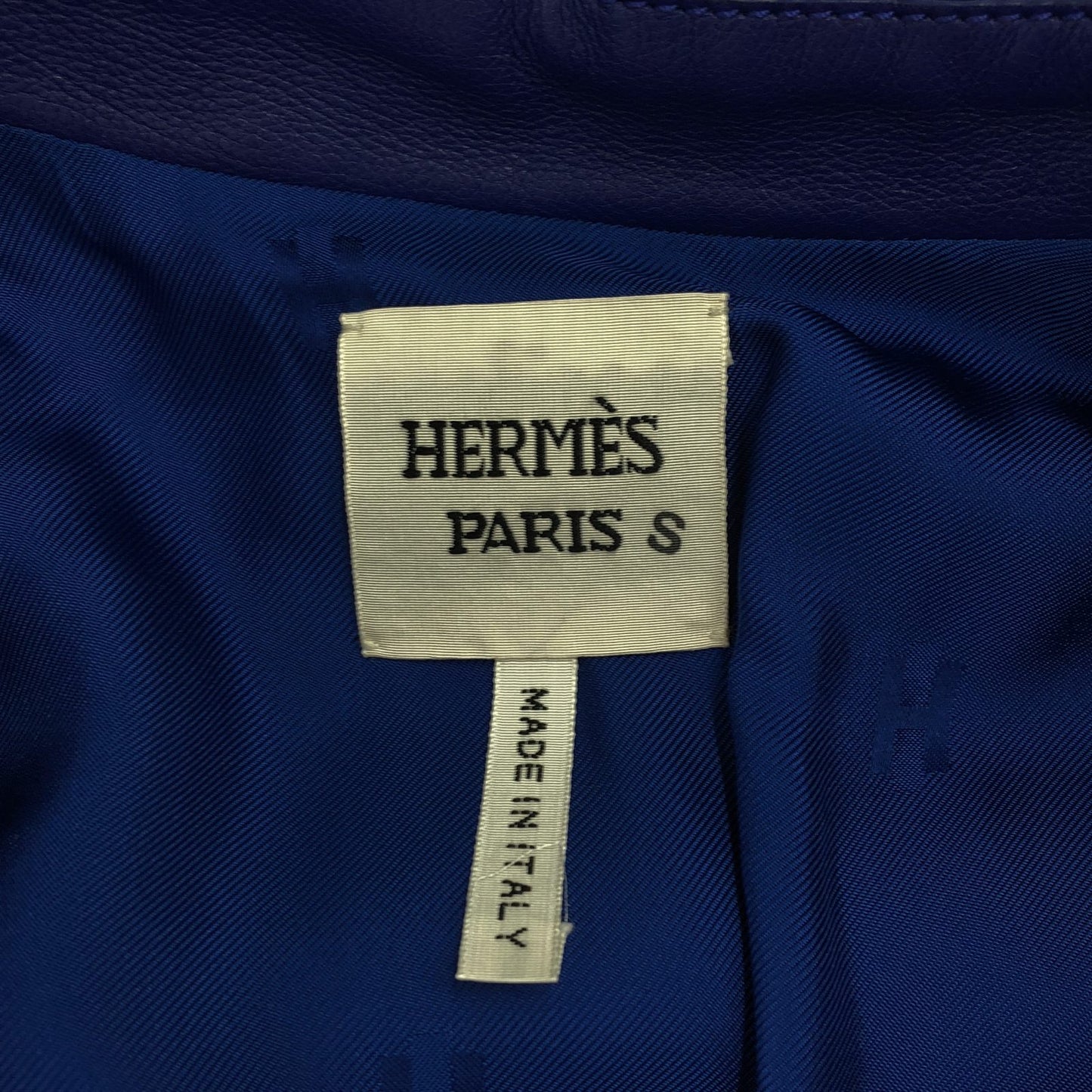 コート コート カーフ（牛革） ブルー エルメス アウター HERMES