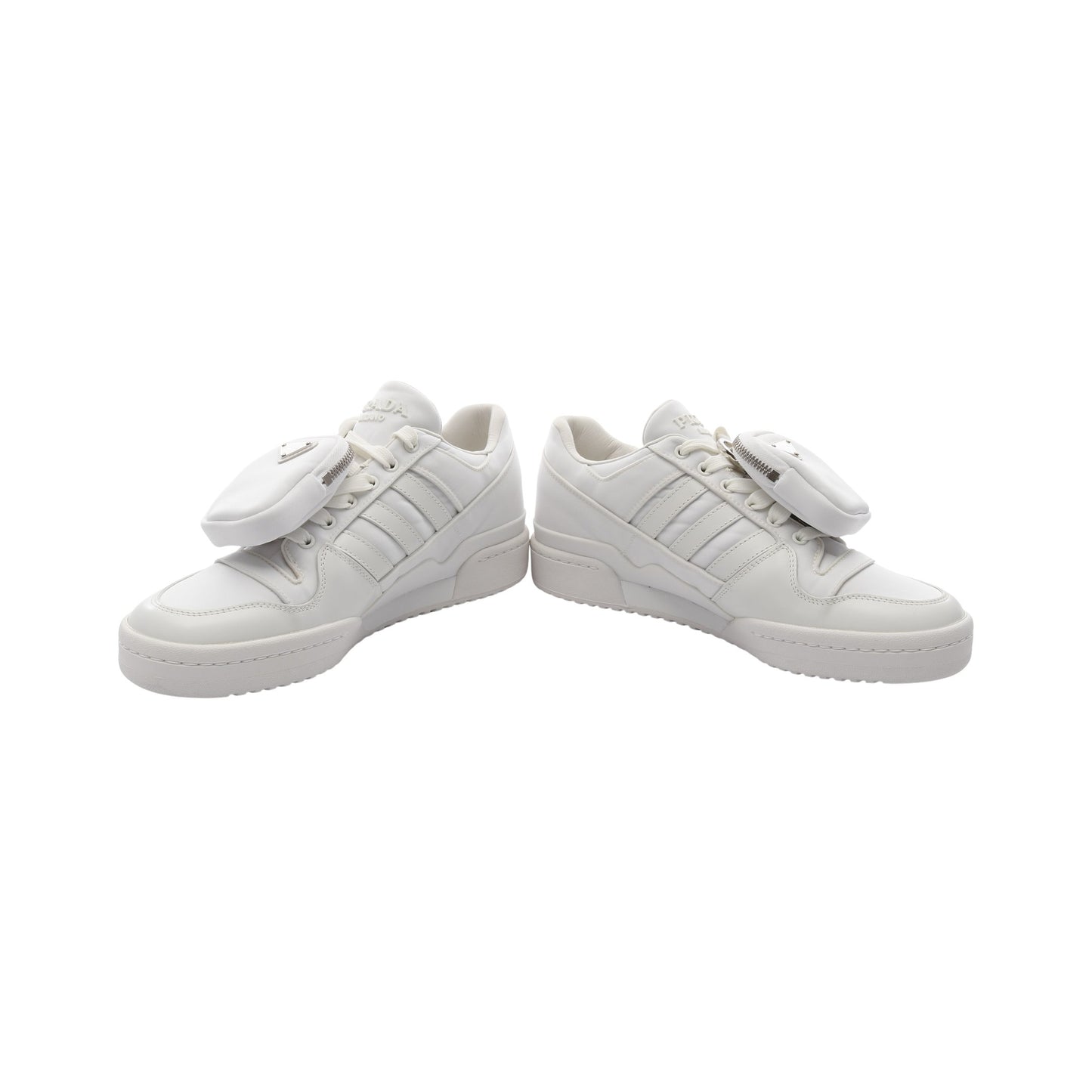 PRADA × adidas Re-Nylon FORUM LOW フォーラム ローカットスニーカー スニーカー ファブリック レザー ホワイト プラダ シューズ PRADA