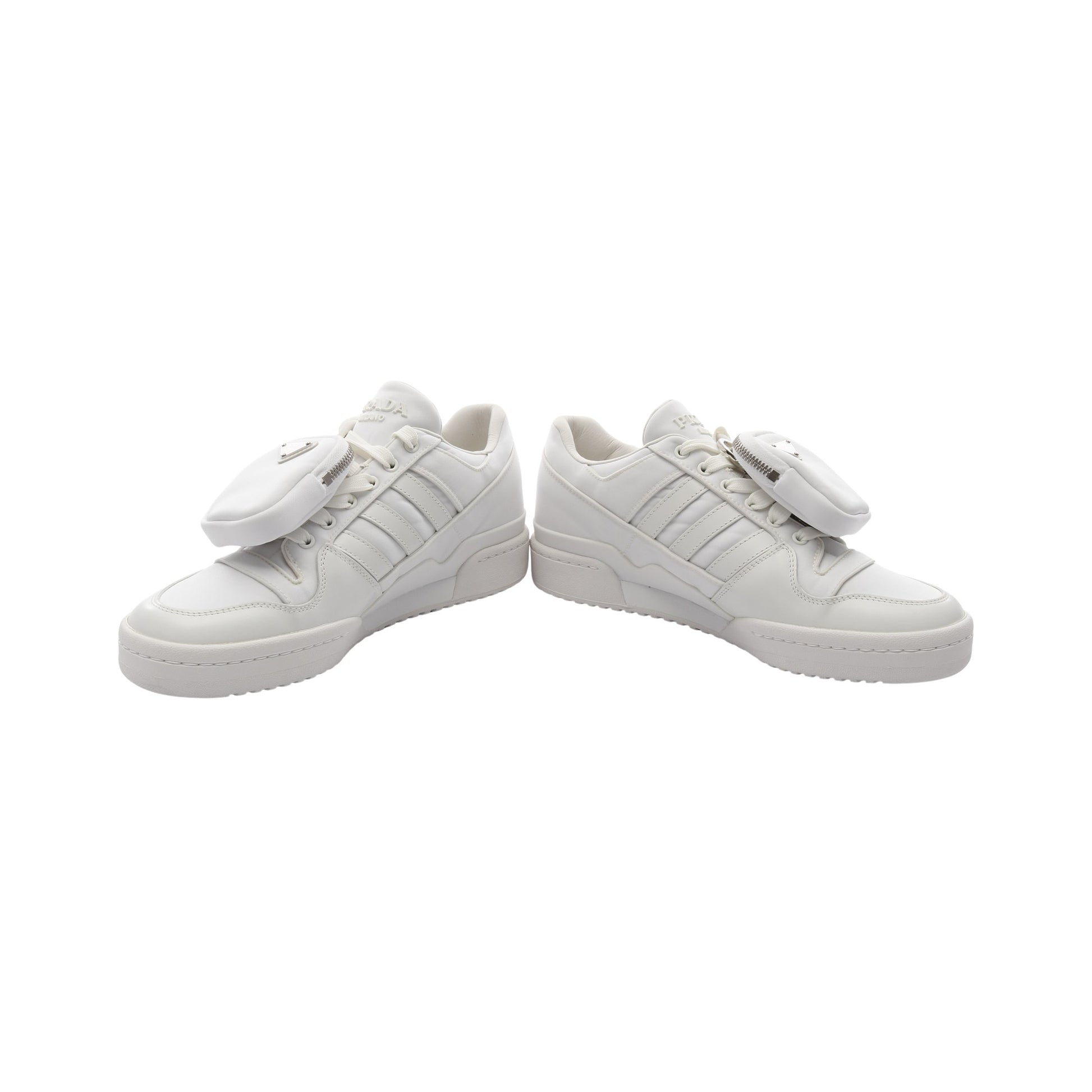PRADA × adidas Re-Nylon FORUM LOW フォーラム ローカットスニーカー スニーカー ファブリック レザー ホワイト プラダ シューズ PRADA
