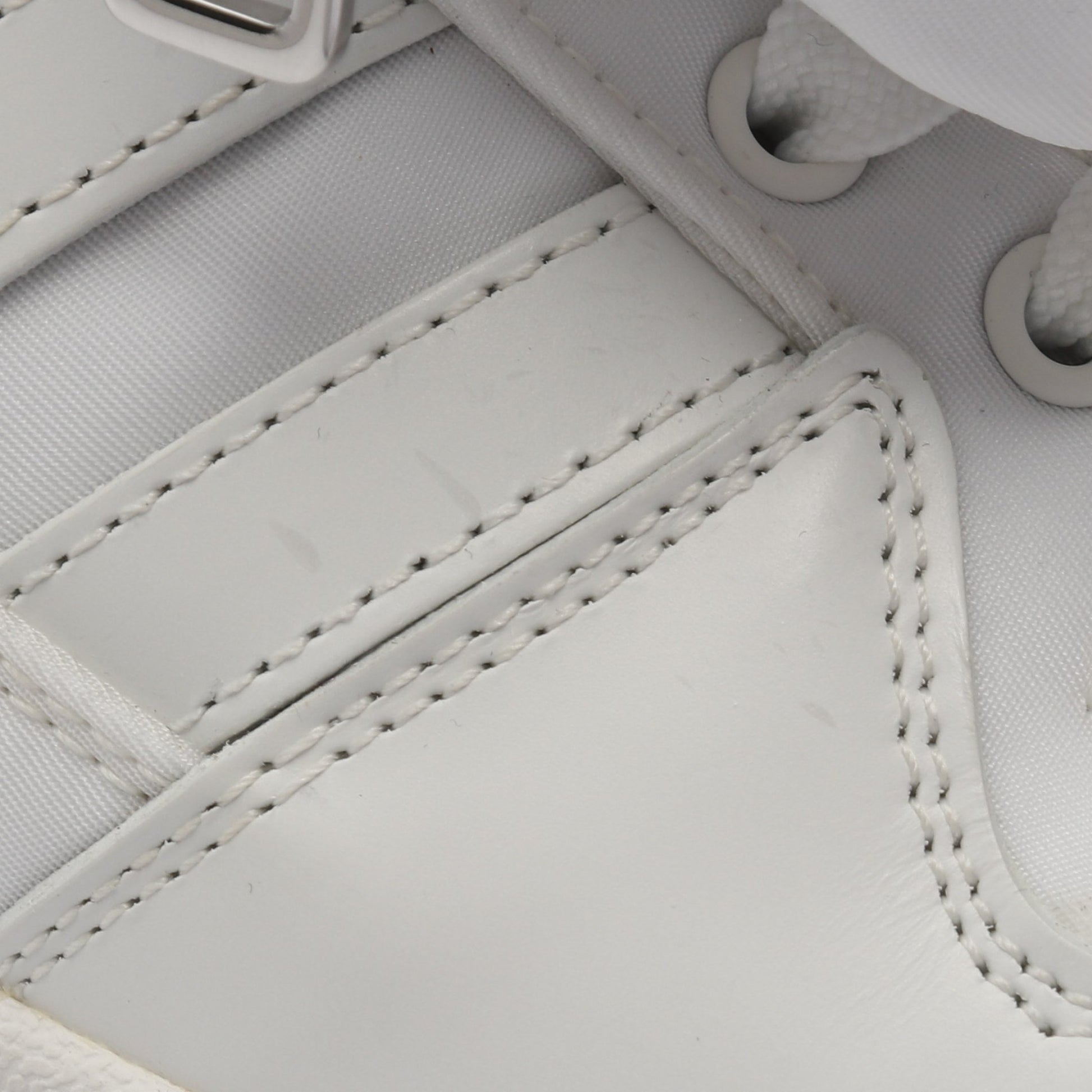 PRADA × adidas Re-Nylon FORUM LOW フォーラム ローカットスニーカー スニーカー ファブリック レザー ホワイト プラダ シューズ PRADA