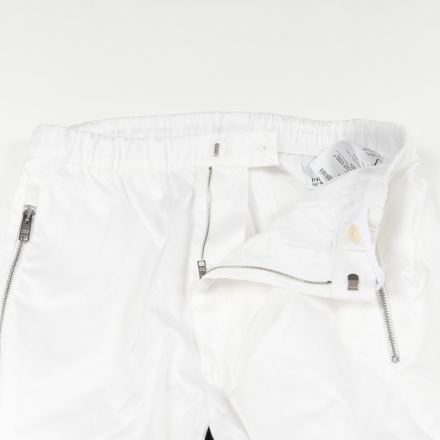 PRADA × adidas Re-Nylon トラックパンツ ジョガーパンツ ナイロン ホワイト ブラック プラダ ボトムス PRADA