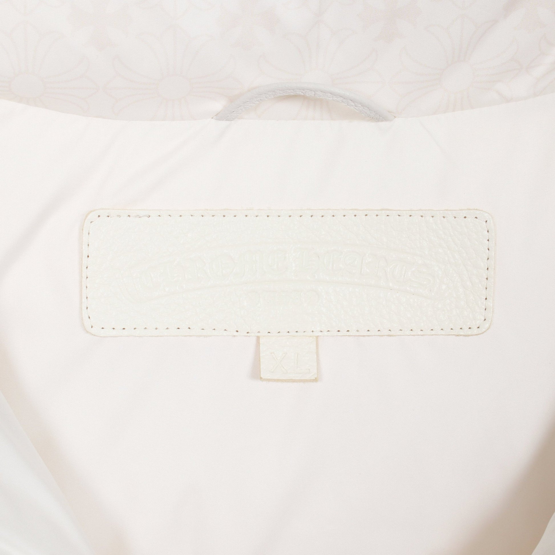 STIFF VEST スティッフ CHプラス クロスボールボタン ダガージップ ダウンベスト 総柄 ホワイト アイボリー クロムハーツ アウター Chrome Hearts