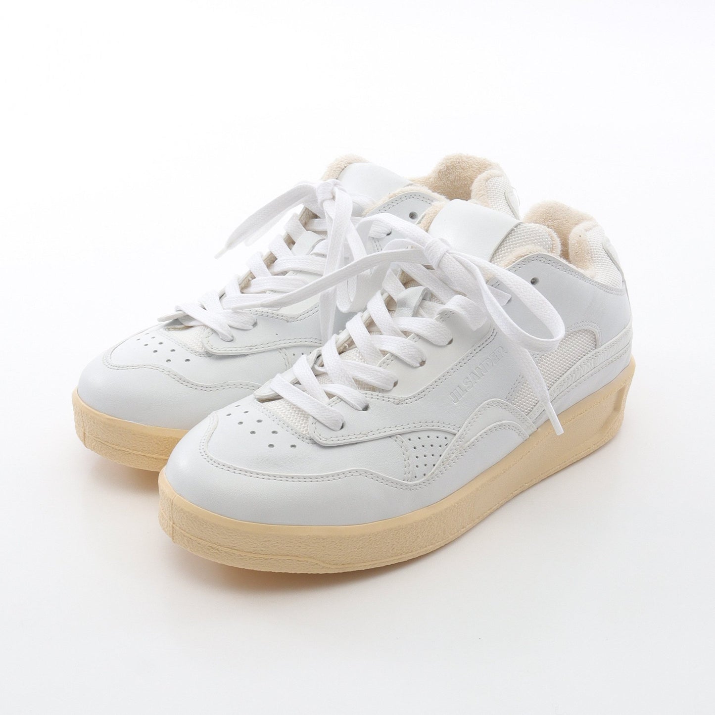 スニーカー レザー ホワイト ジルサンダー シューズ JIL SANDER