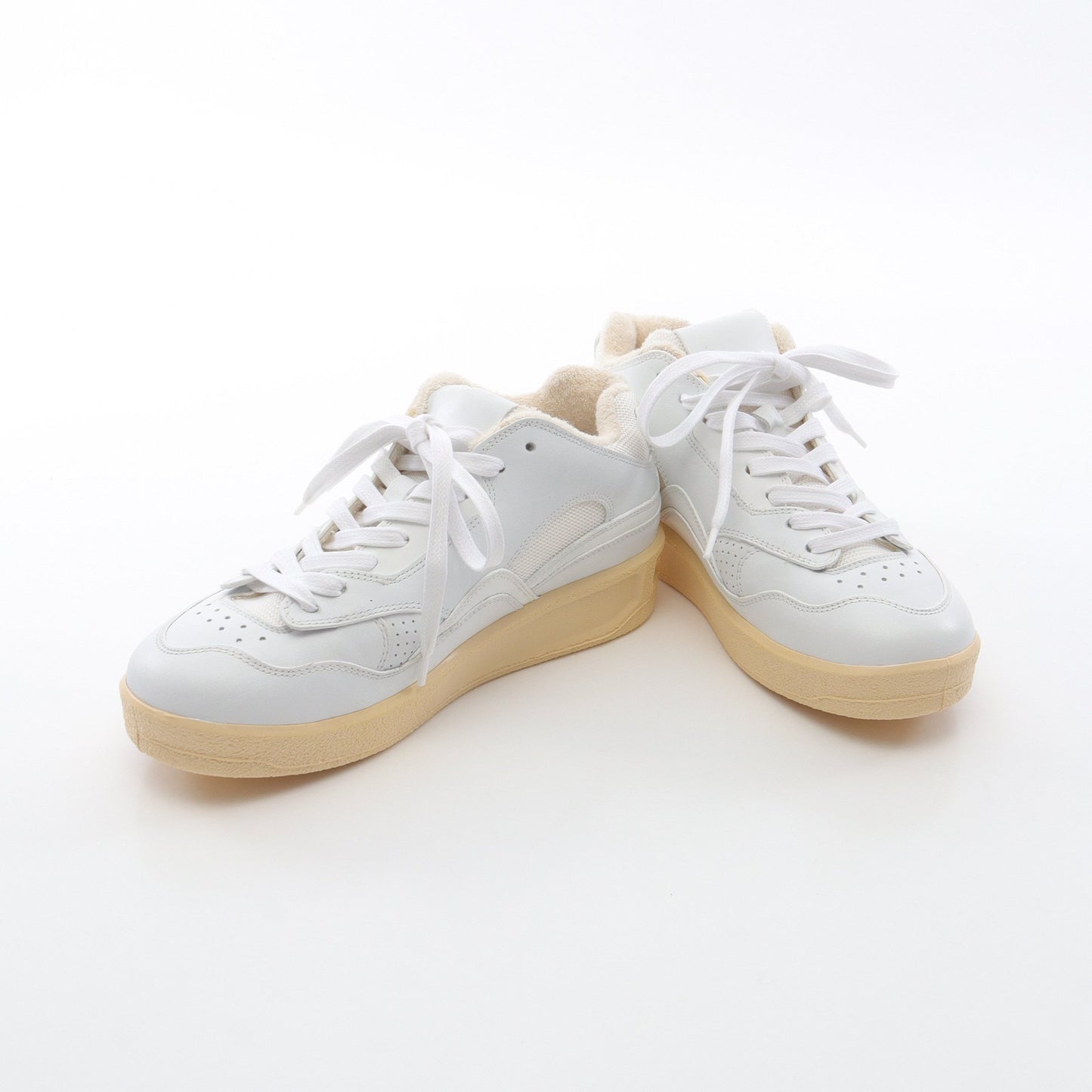 スニーカー レザー ホワイト ジルサンダー シューズ JIL SANDER