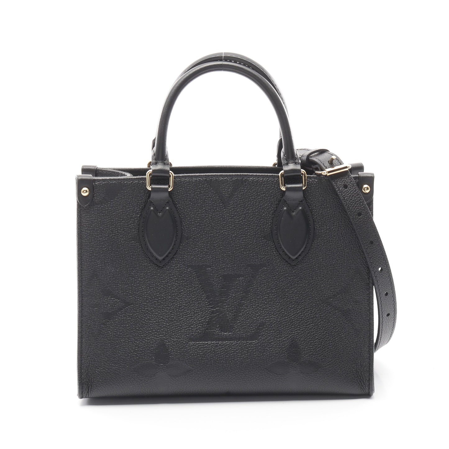 オンザゴーPM モノグラムアンプラント ノワール ハンドバッグ レザー ブラック 2WAY ルイヴィトン バッグ LOUIS VUITTON