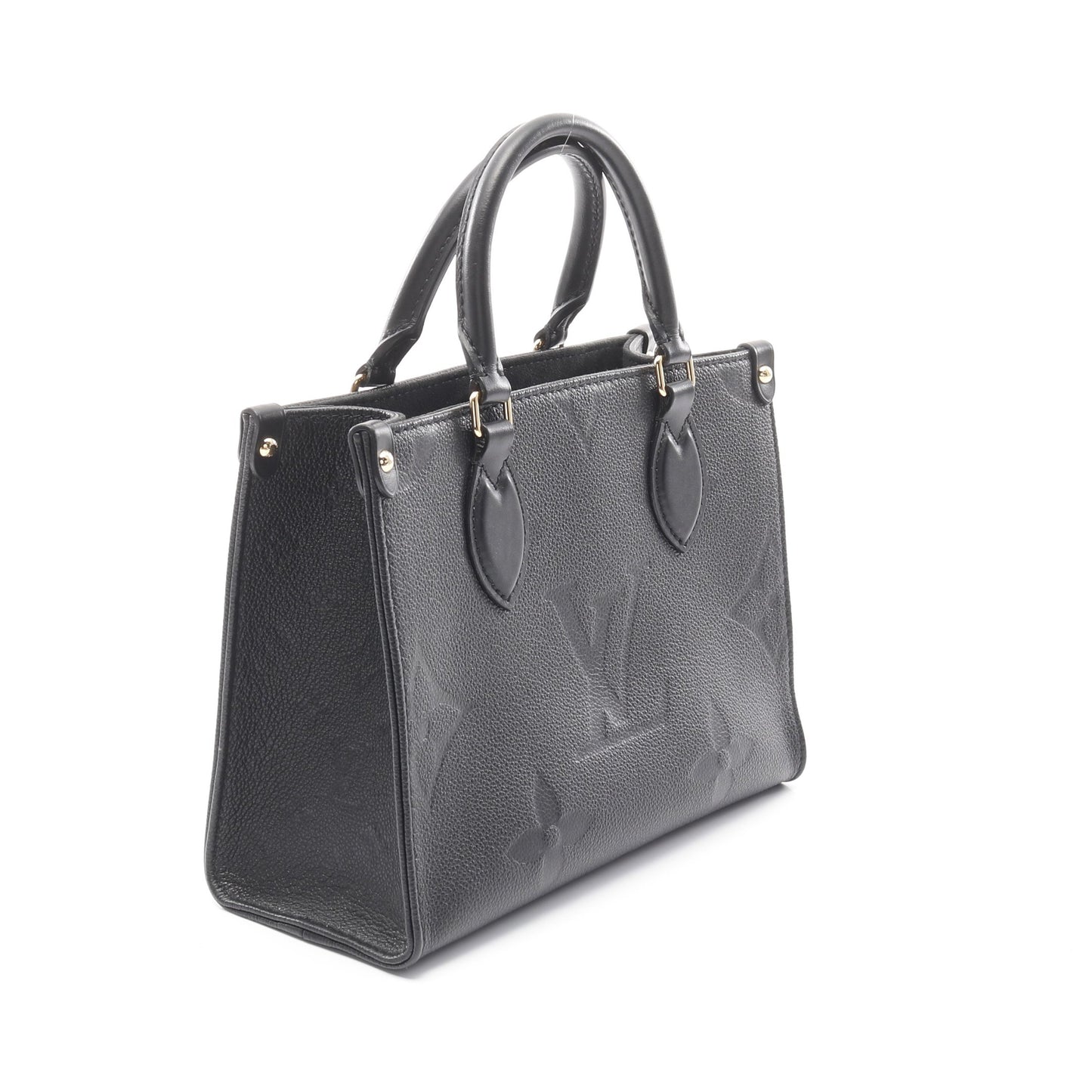 オンザゴーPM モノグラムアンプラント ノワール ハンドバッグ レザー ブラック 2WAY ルイヴィトン バッグ LOUIS VUITTON