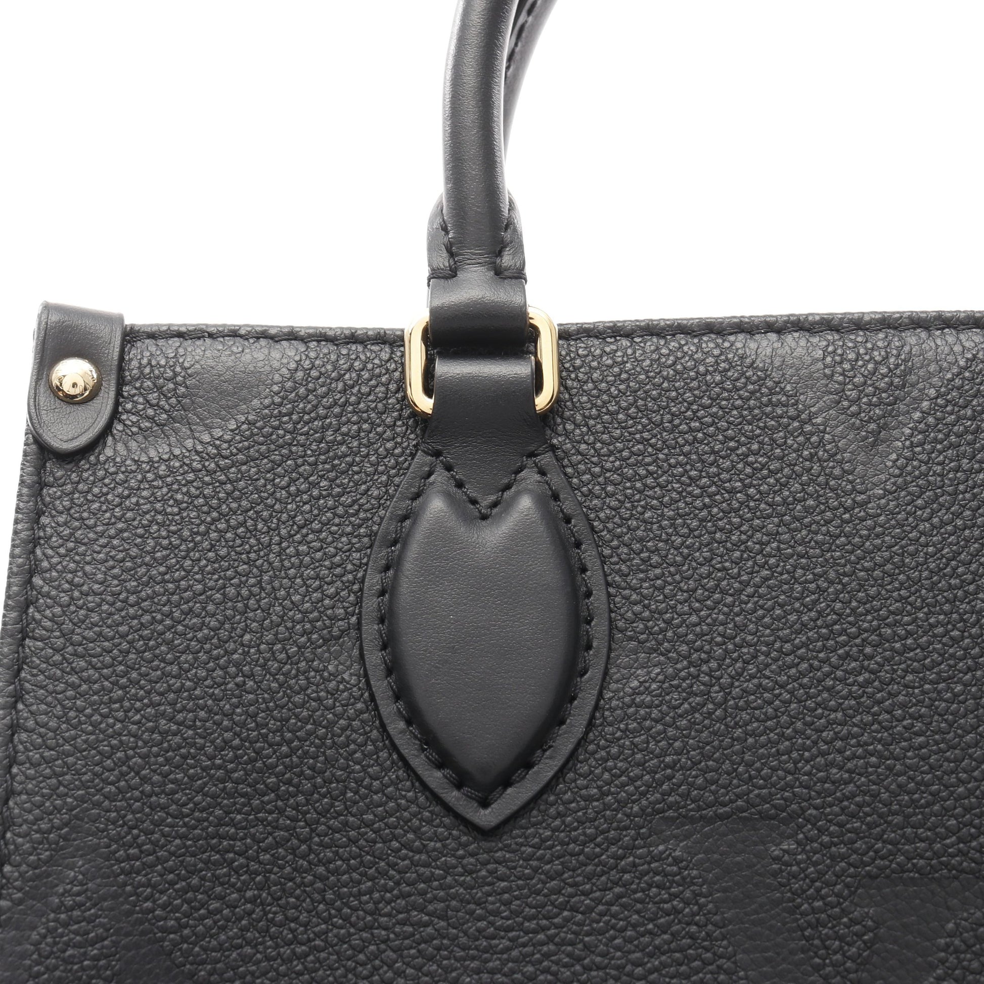 オンザゴーPM モノグラムアンプラント ノワール ハンドバッグ レザー ブラック 2WAY ルイヴィトン バッグ LOUIS VUITTON