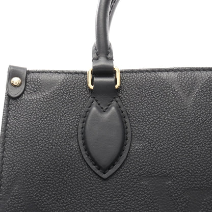 オンザゴーPM モノグラムアンプラント ノワール ハンドバッグ レザー ブラック 2WAY ルイヴィトン バッグ LOUIS VUITTON
