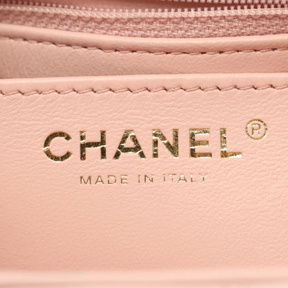 マトラッセ チェーンショルダーバッグ ラムスキン ピンク ゴールド金具 2WAY シャネル バッグ CHANEL