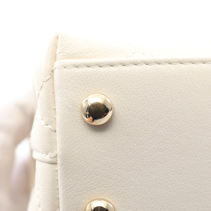 ココハンドルXXS トップハンドル ハンドバッグ レザー ホワイト マルチカラー ゴールド金具 2WAY シャネル バッグ CHANEL