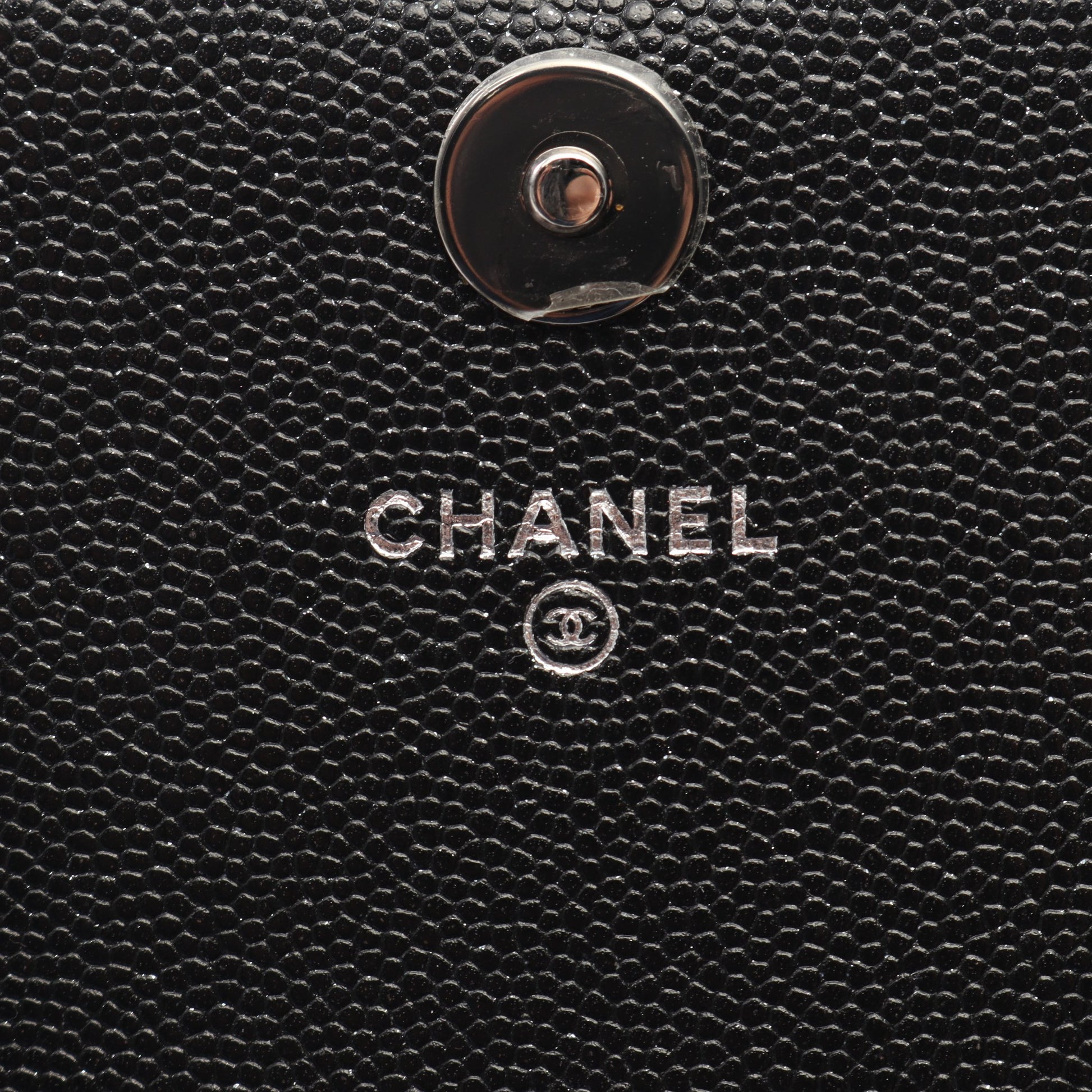 マトラッセ チェーンウォレット キャビアスキン ブラック シルバー金具 シャネル バッグ CHANEL