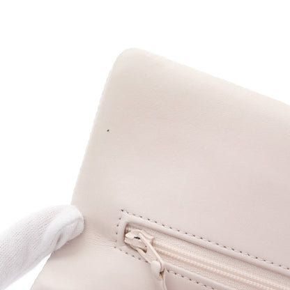 Wフラップ Wチェーンショルダーバッグ パイソン ベージュ ゴールド金具 シャネル バッグ CHANEL