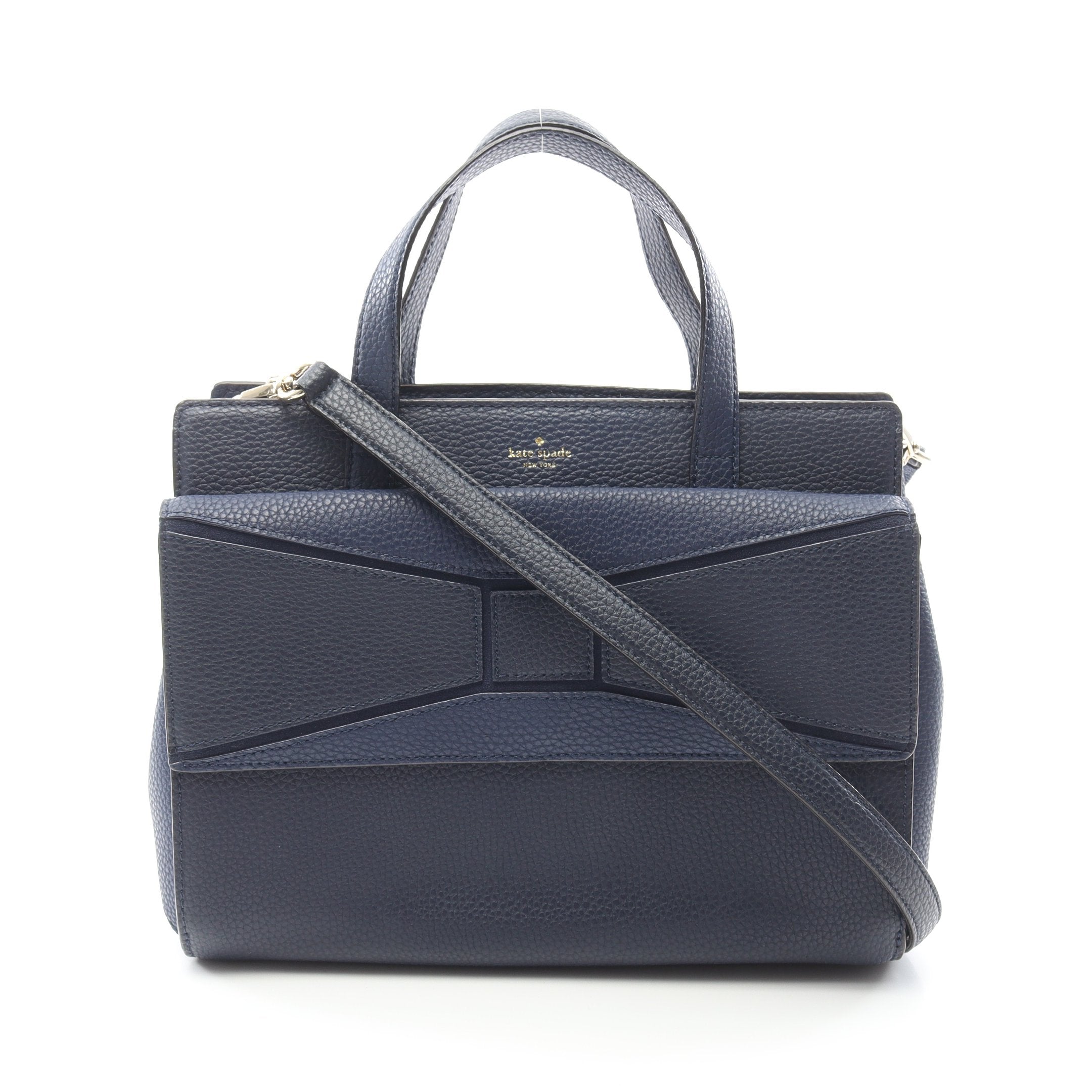 新品】Kate Spade ケイトスペード 2Wayハンドバック 紺 kate 新品】Kate Spade ケイトスペード 2Wayハンドバック 紺 kate