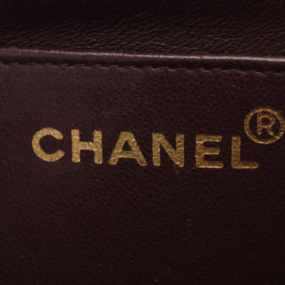 シェブロン Vステッチ ハンドバッグ ラムスキン ボルドー ゴールド金具 2WAY ヴィンテージ シャネル バッグ CHANEL