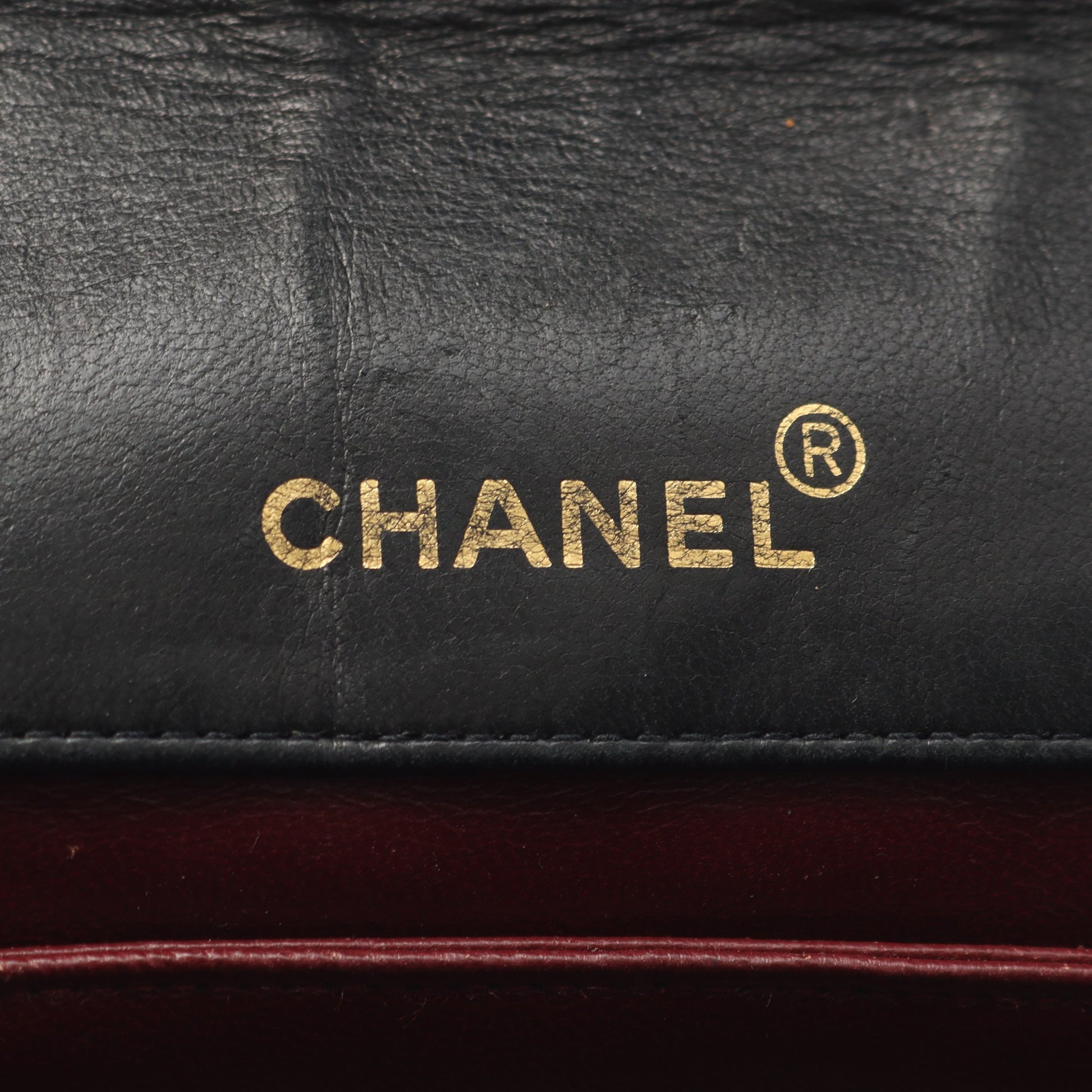 マトラッセ チェーンショルダーバッグ ラムスキン ブラック ゴールド金具 ヴィンテージ シャネル バッグ CHANEL