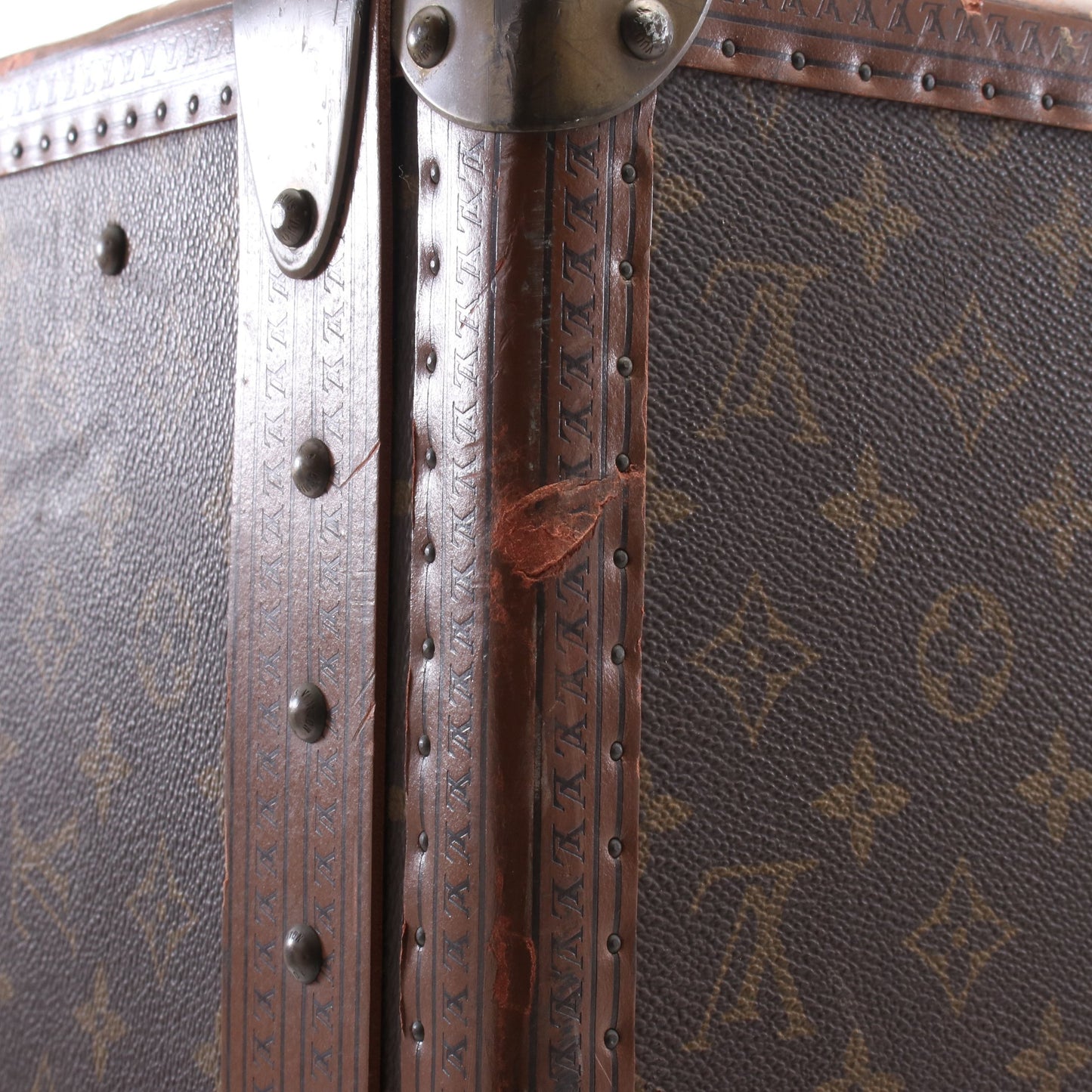 アルゼール80 モノグラム トランクケース PVC レザー ブラウン ルイヴィトン バッグ LOUIS VUITTON