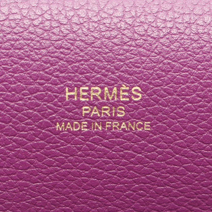サックロウリス23 アネモネ ショルダーバッグ エバーカラー パープル ゴールド金具 D刻印 エルメス バッグ HERMES