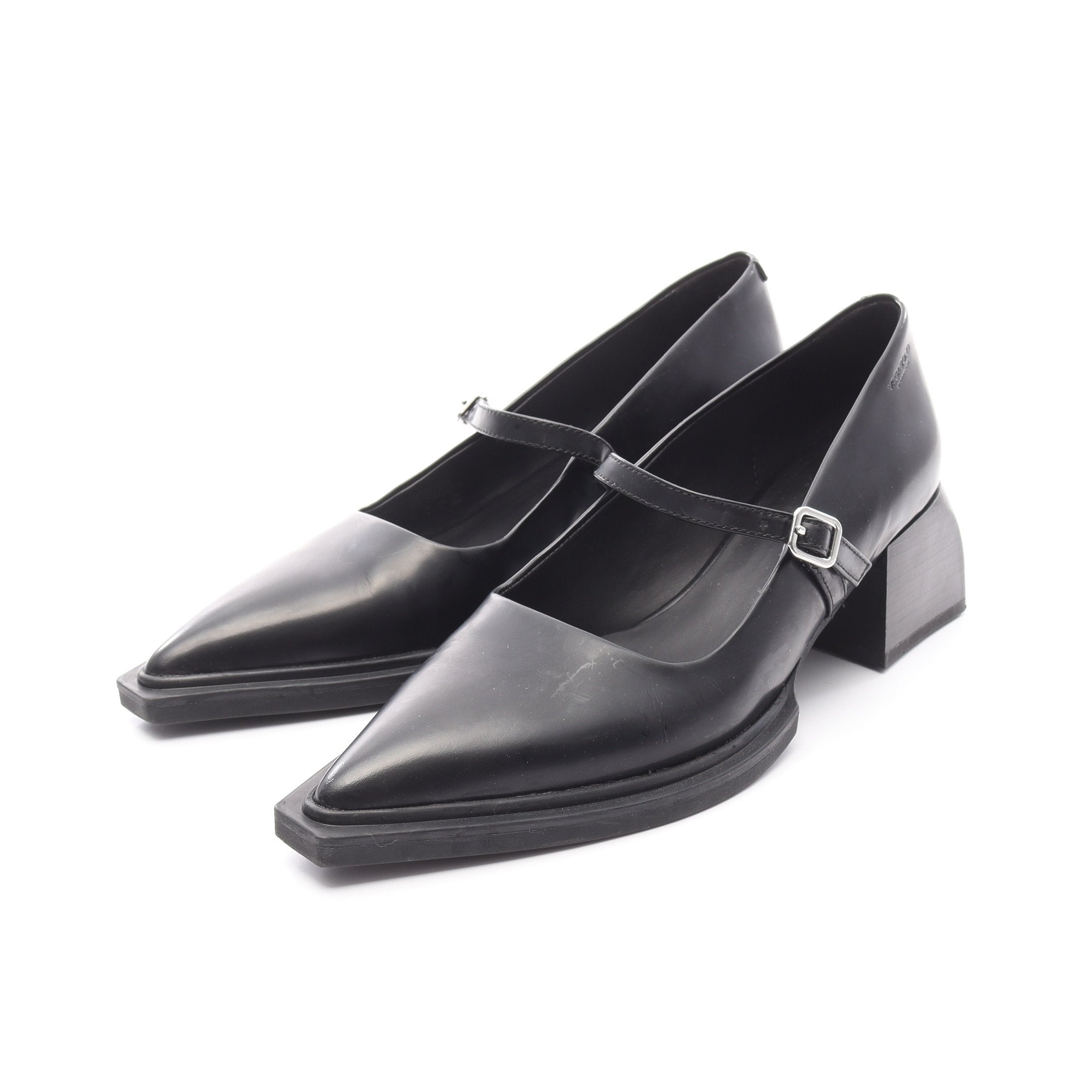 VIVIAN STRAP パンプス レザー ブラック バガボンド – RECLO