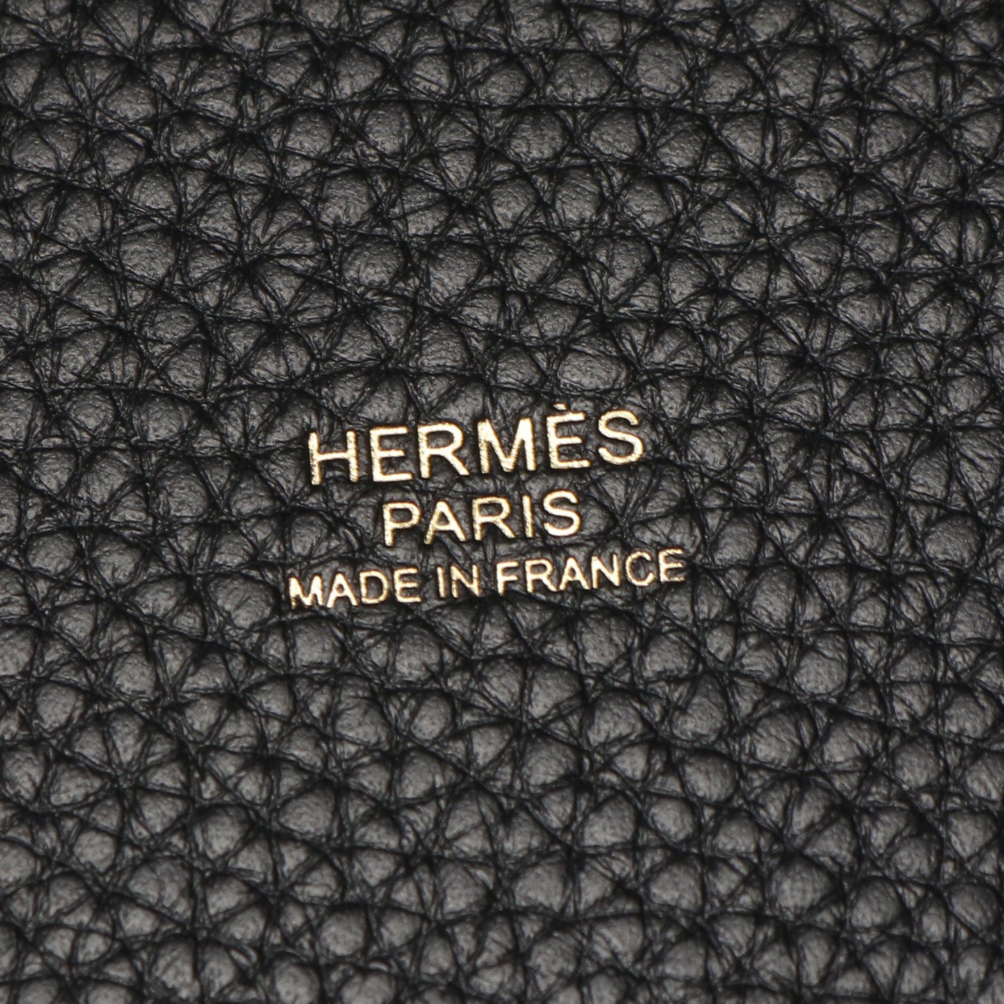 ピコタンロックMM ハンドバッグ トリヨンクレマンス ブラック ゴールド金具 B刻印 エルメス バッグ HERMES
