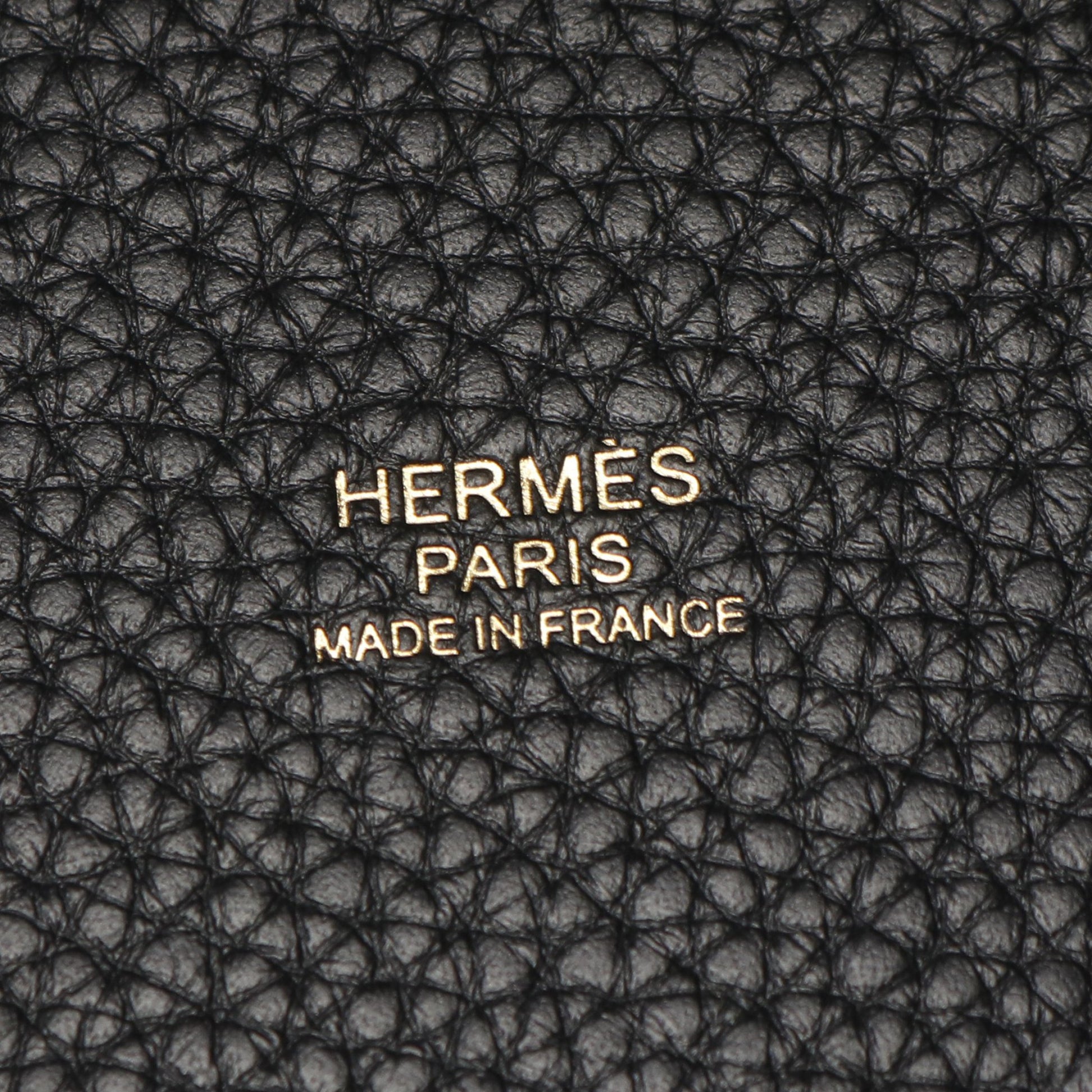 ピコタンロックMM ハンドバッグ トリヨンクレマンス ブラック ゴールド金具 B刻印 エルメス バッグ HERMES