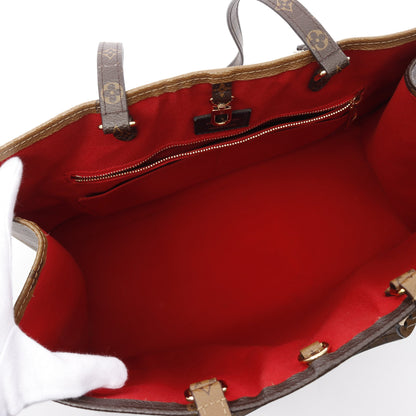オンザゴーGM モノグラムジャイアント リバース ショルダーバッグ トートバッグ PVC ブラウン ベージュ 2WAY ルイヴィトン バッグ LOUIS VUITTON