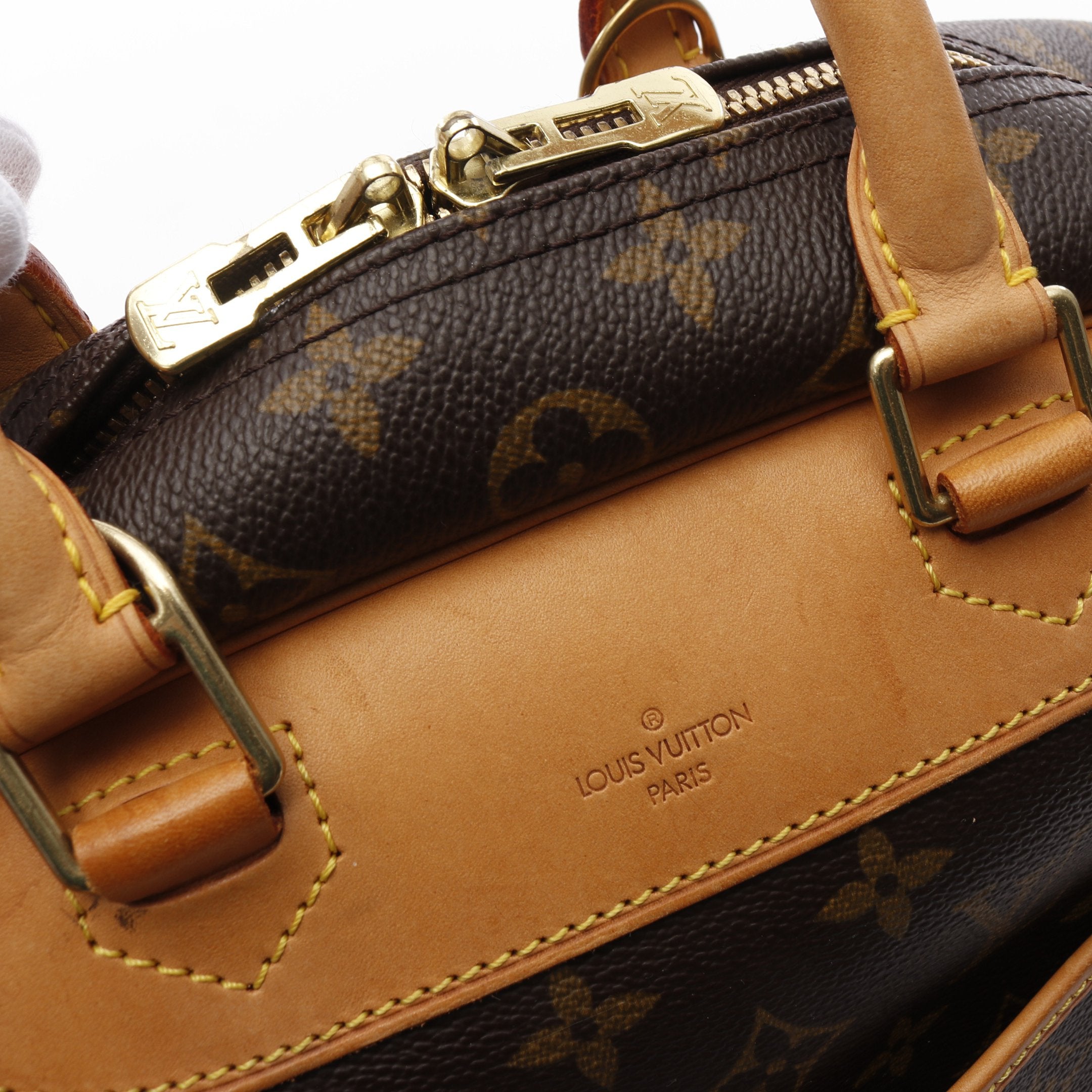 LOUIS VUITTON モノグラム ドーヴィル レザー ハンドバッグ 【公式通販】