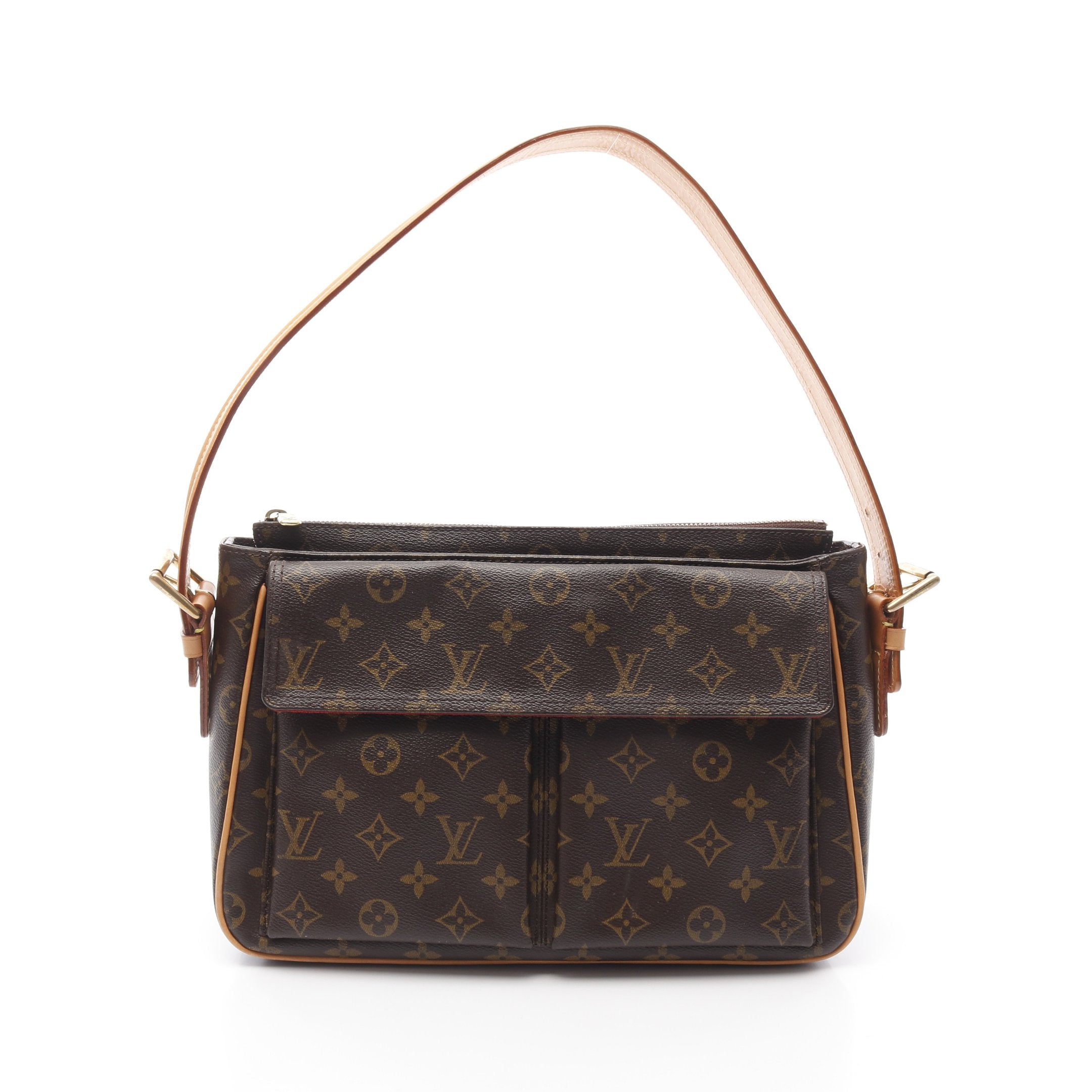 LouisVuitton ヴィバシテGM ルイヴィトン バッグ ヴィバシテGM モノグラム ショルダーバッグ PVC レザー ブラウン ルイ