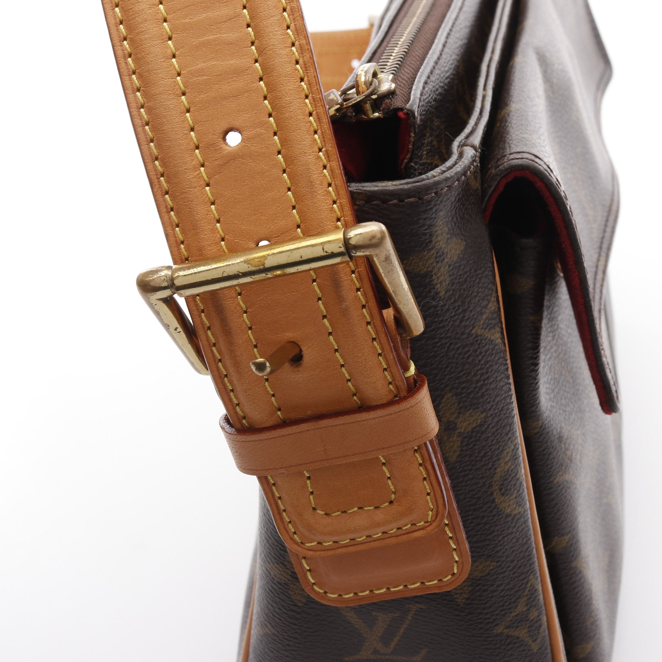 LouisVuitton ヴィバシテGM ルイヴィトン バッグ ヴィバシテGM モノグラム ショルダーバッグ PVC レザー ブラウン ルイ