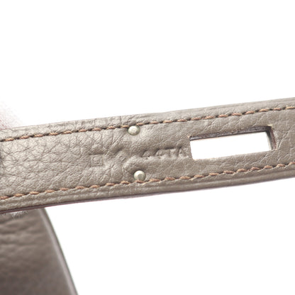 ケリー35 エタン ハンドバッグ トリヨンクレマンス グレーブラウン シルバー金具 内縫い 2WAY □Q刻印 エルメス バッグ HERMES
